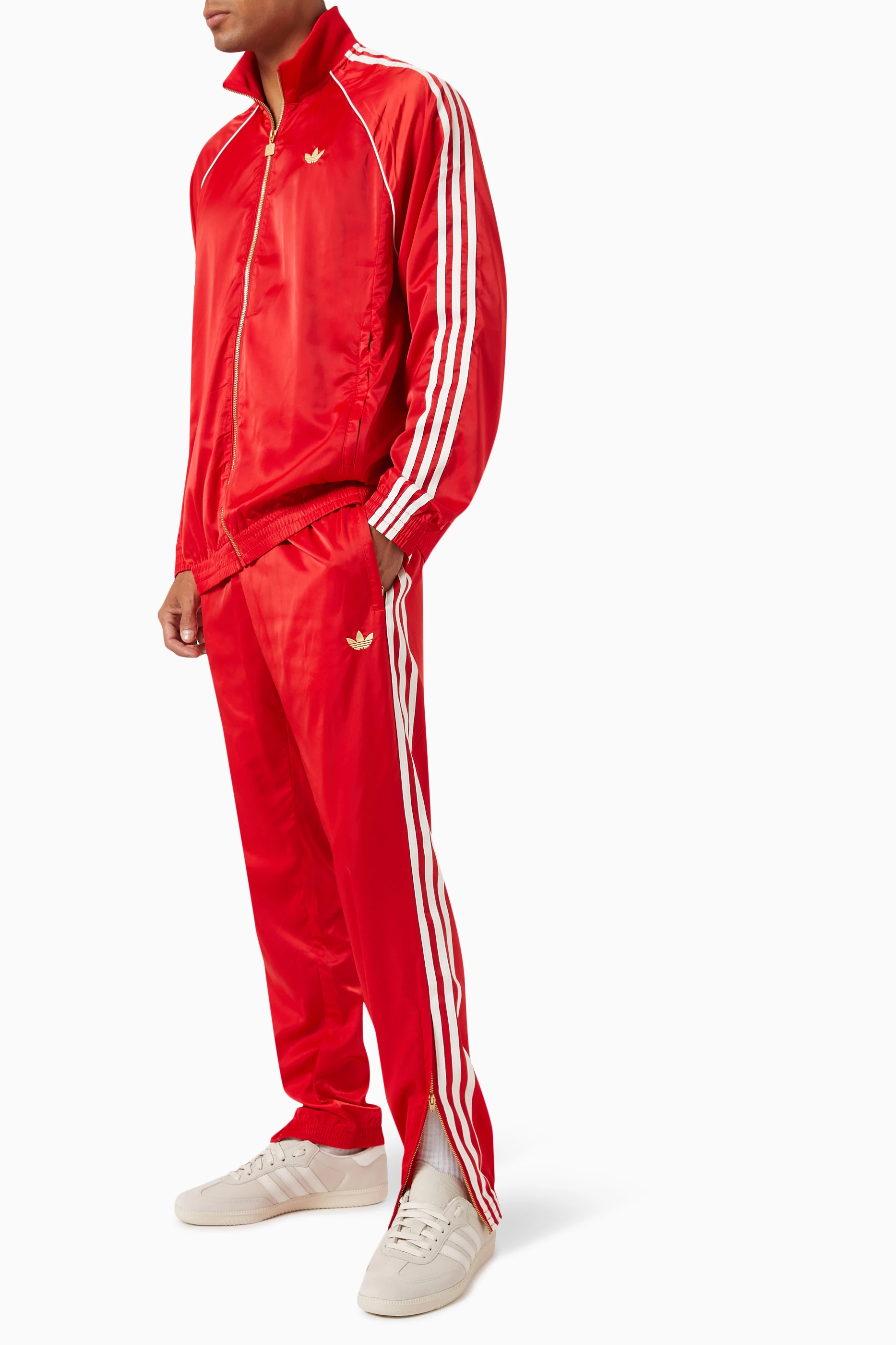 Striped adidas pants best sale