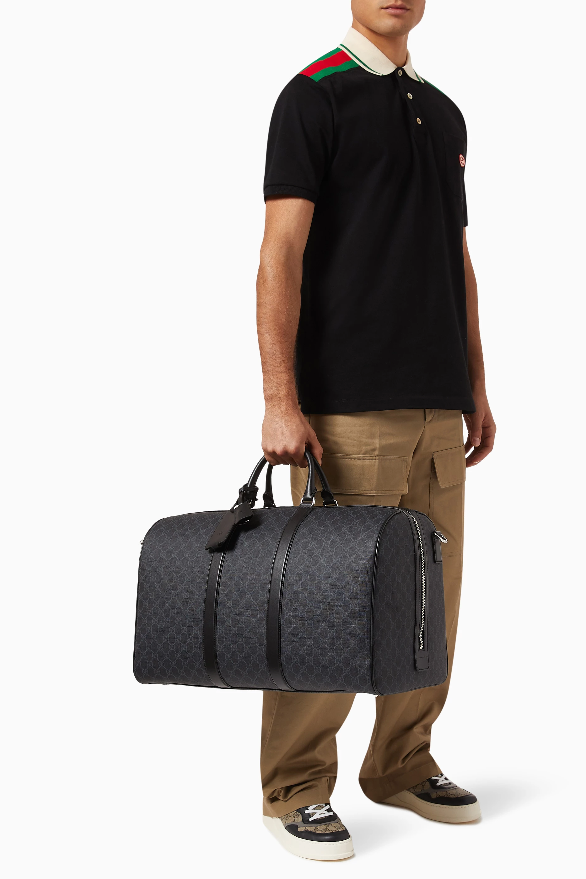 Mens gucci holdall cheap