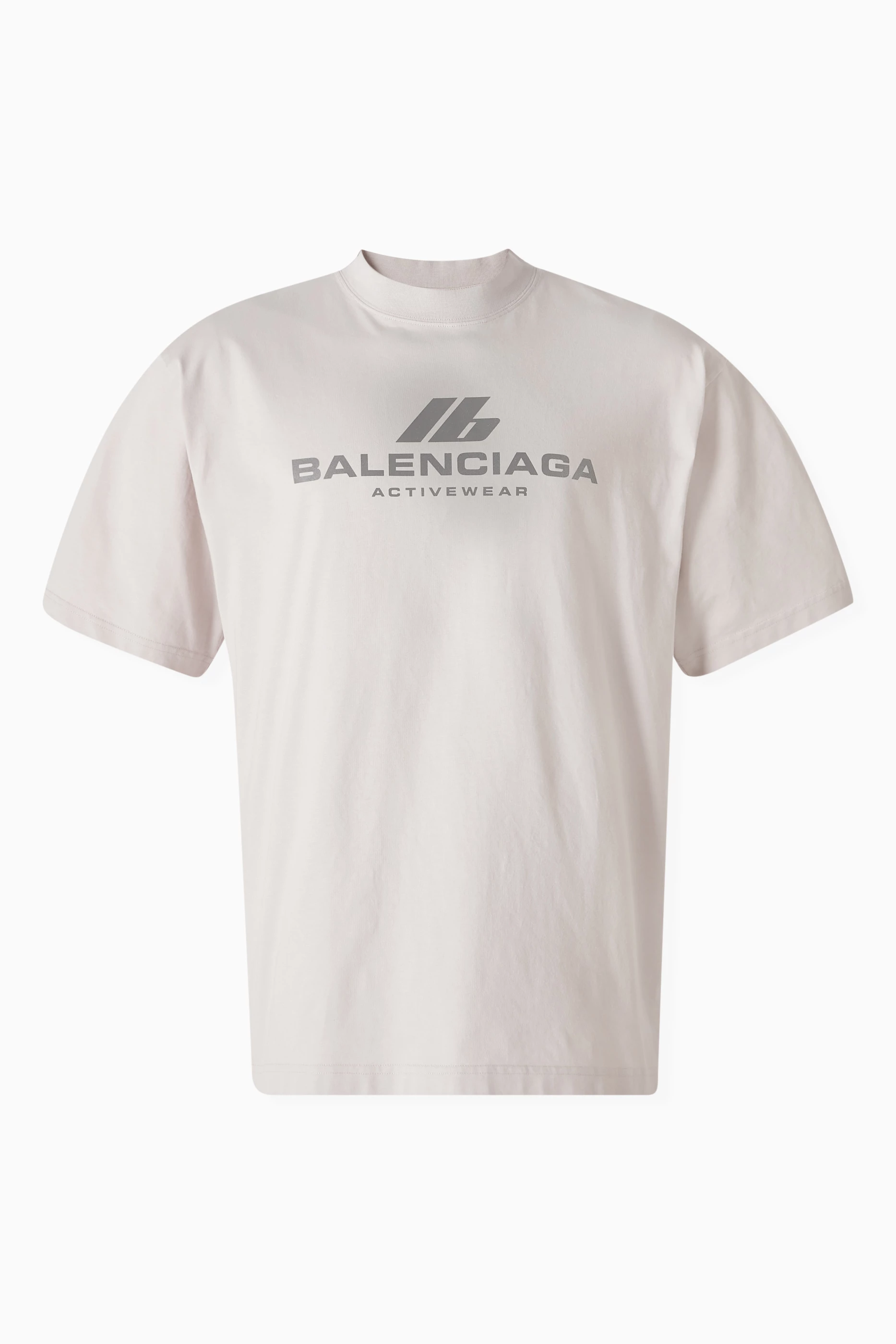 Buy Balenciaga White Unisex Activewear Medium Fit T-shirt in