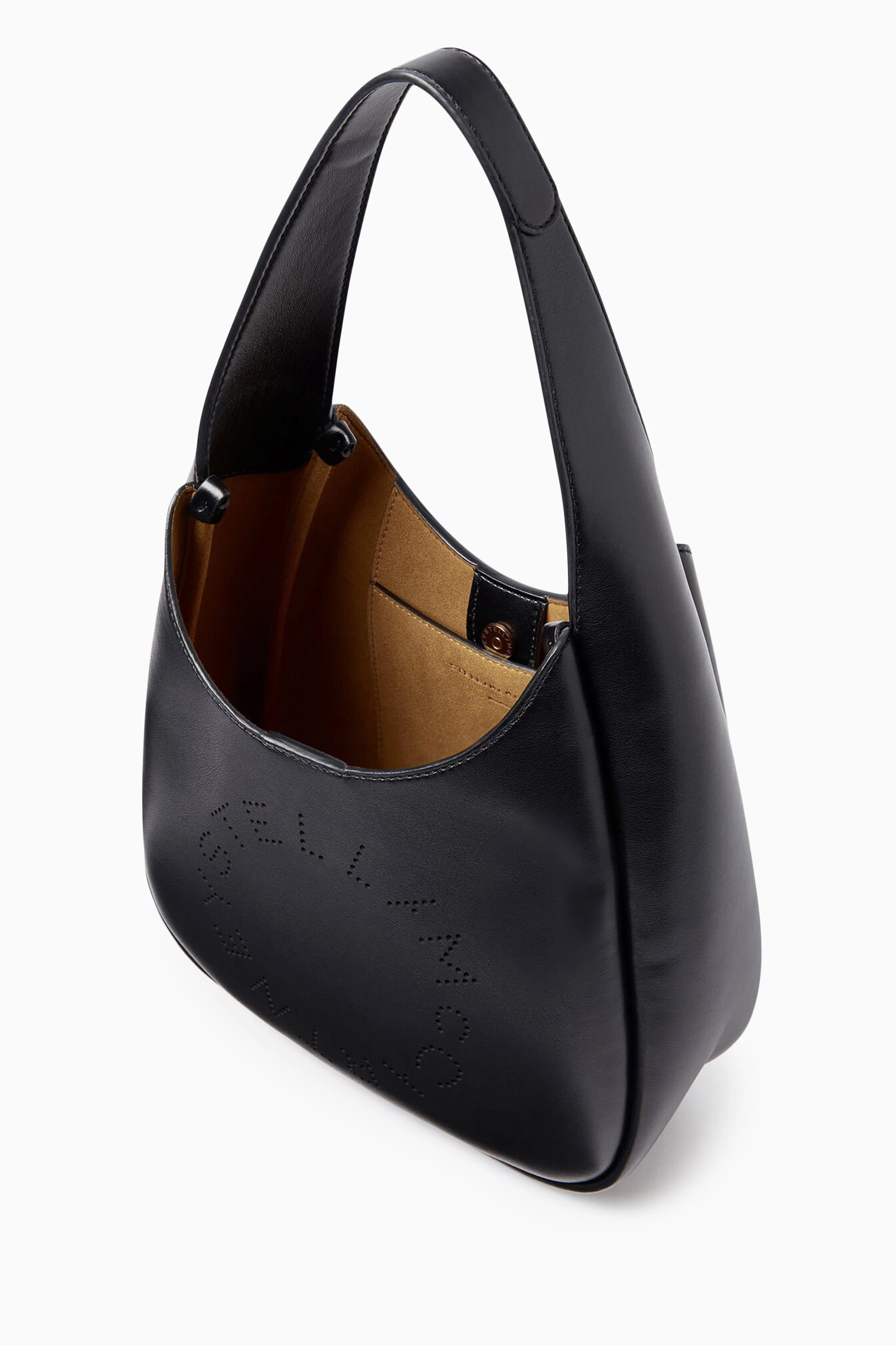 トートバッグ Stella Mccartney Small Hobo Tote Alter Mat Buy Stella McCartney Black Small Hobo Tote Bag in Eco Alter