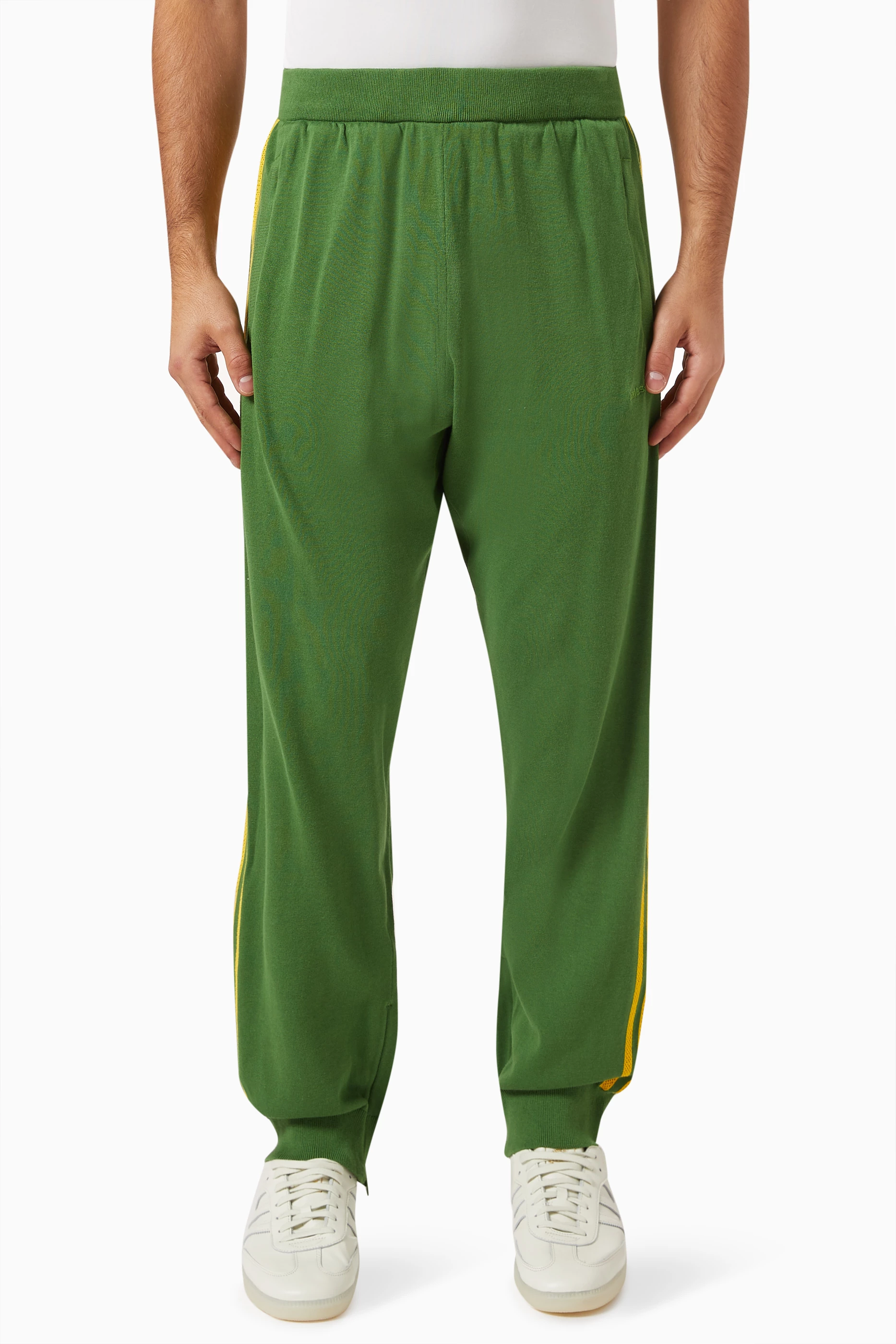 Buy adidas Statement Yellow x Wales Bonner Trackpants in Cotton For Men Online Ounass UAE