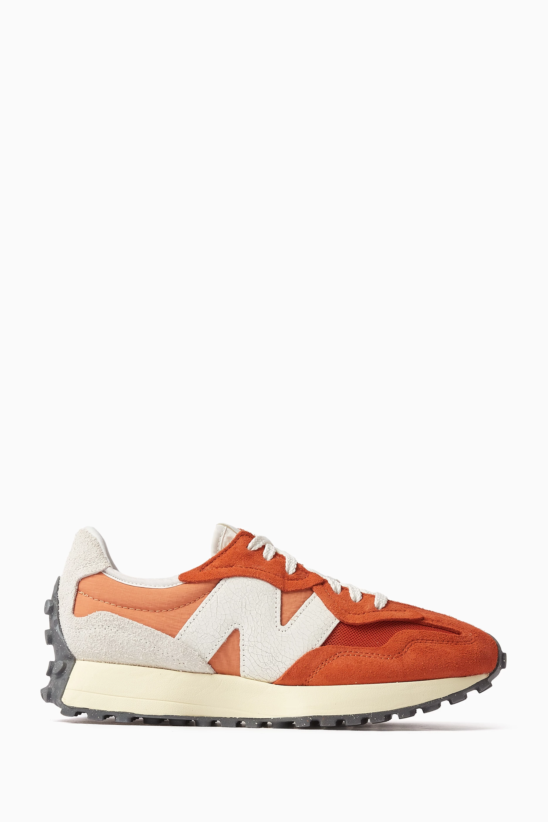 Buy New Balance Orange 327 Low top Sneakers in Leather Suede For Women Online Ounass UAE
