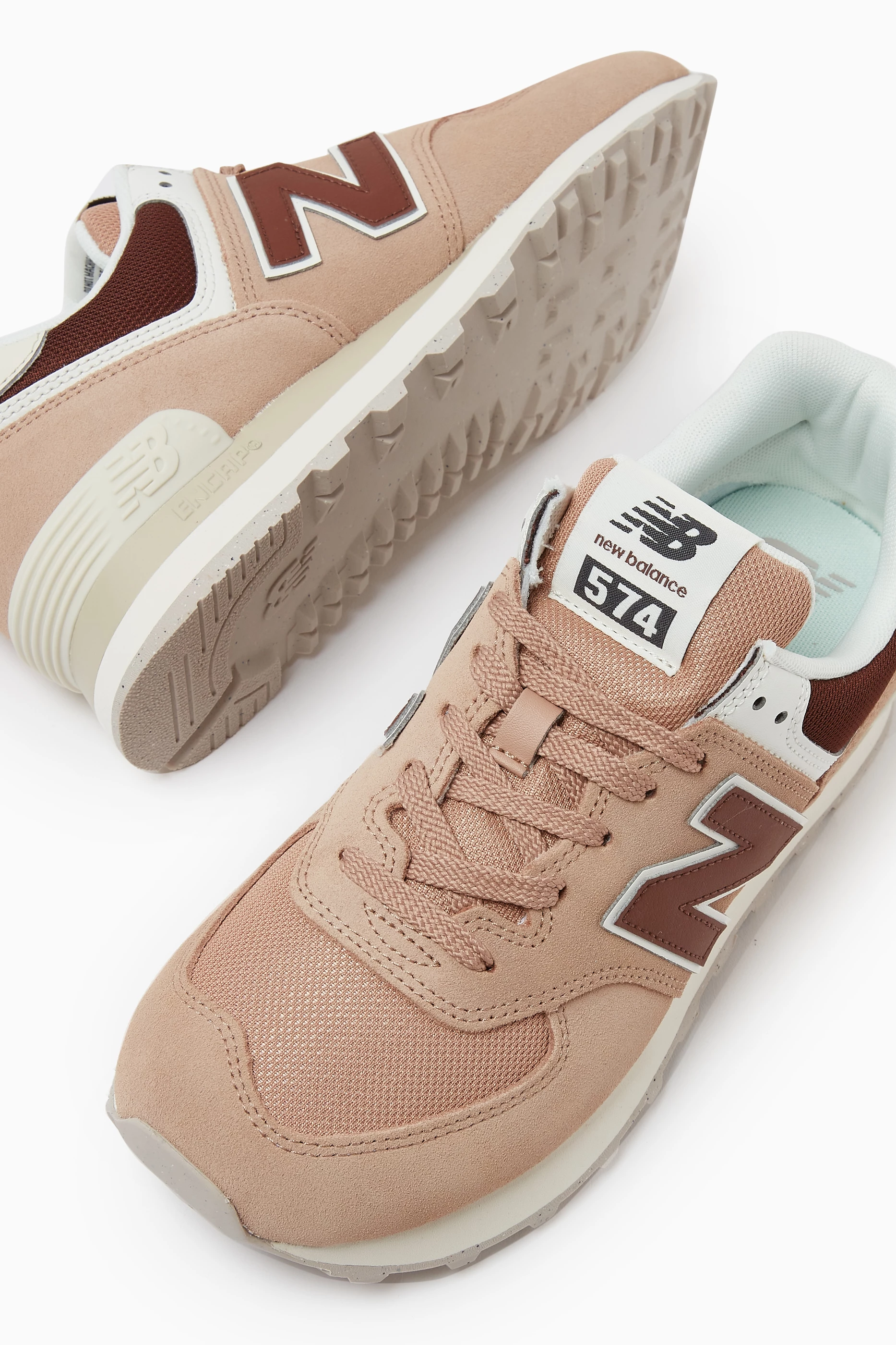 Buy New Balance Pink 574 Low Top Sneakers For Women Online Ounass UAE
