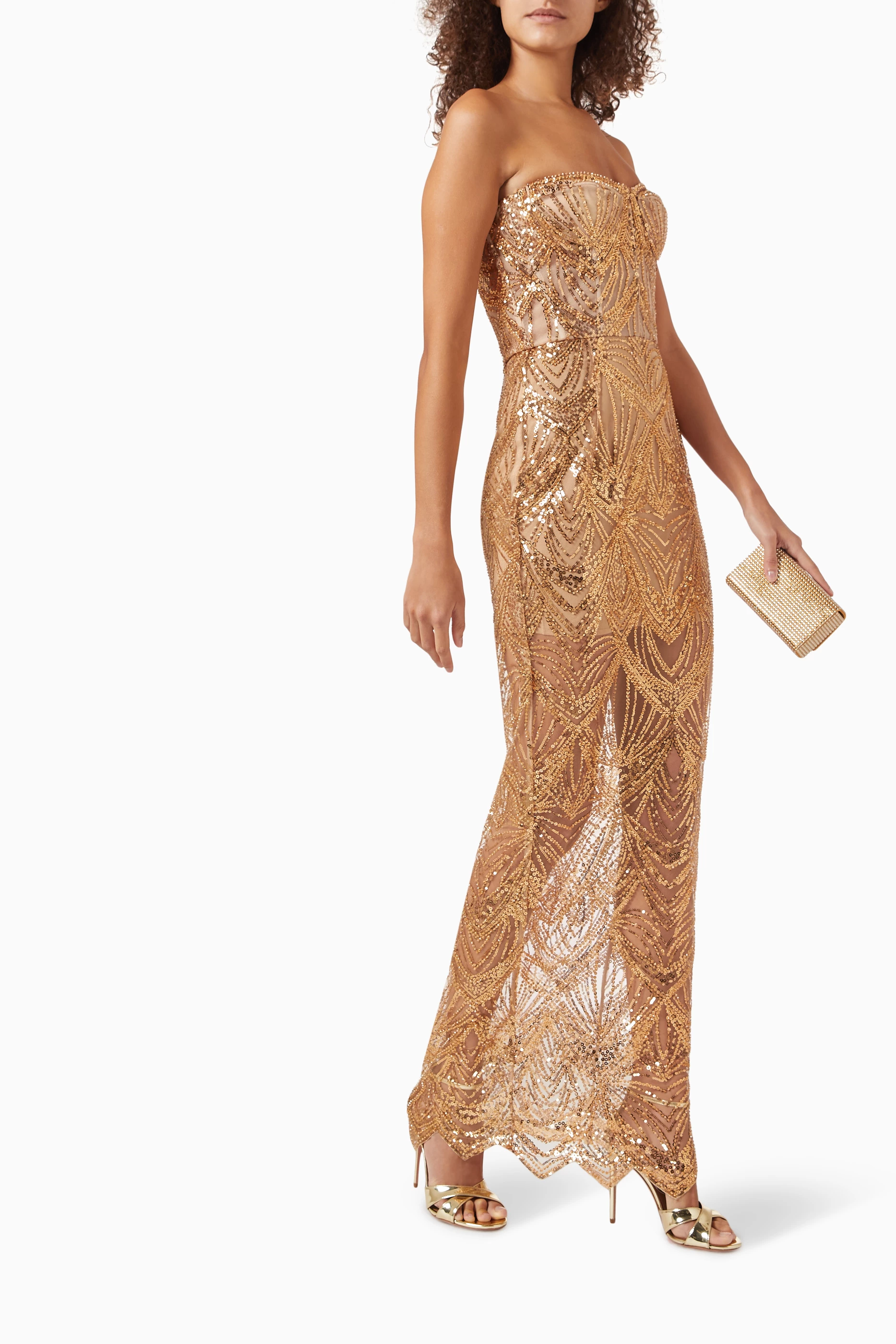 Embellished gown cheap