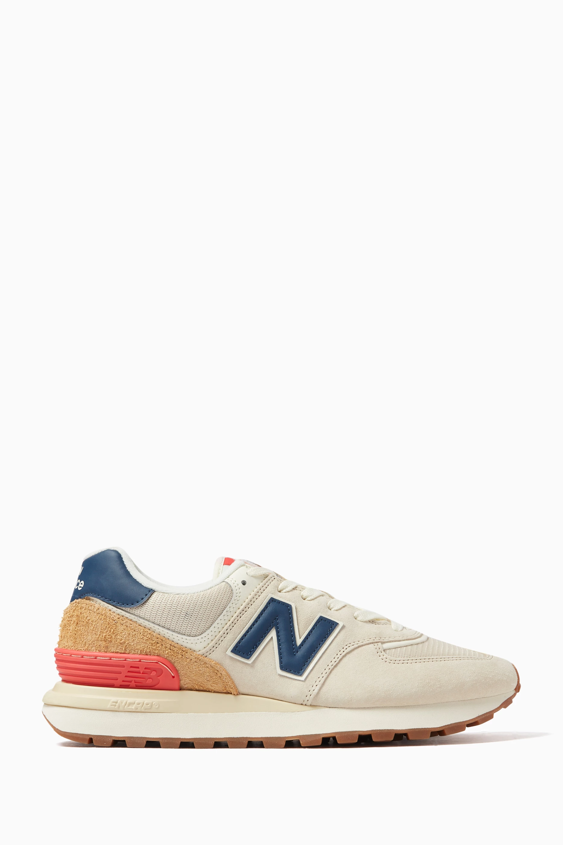 Buy New Balance Grey 574 Legacy Sneakers in Suede Mesh For Men Online Ounass UAE