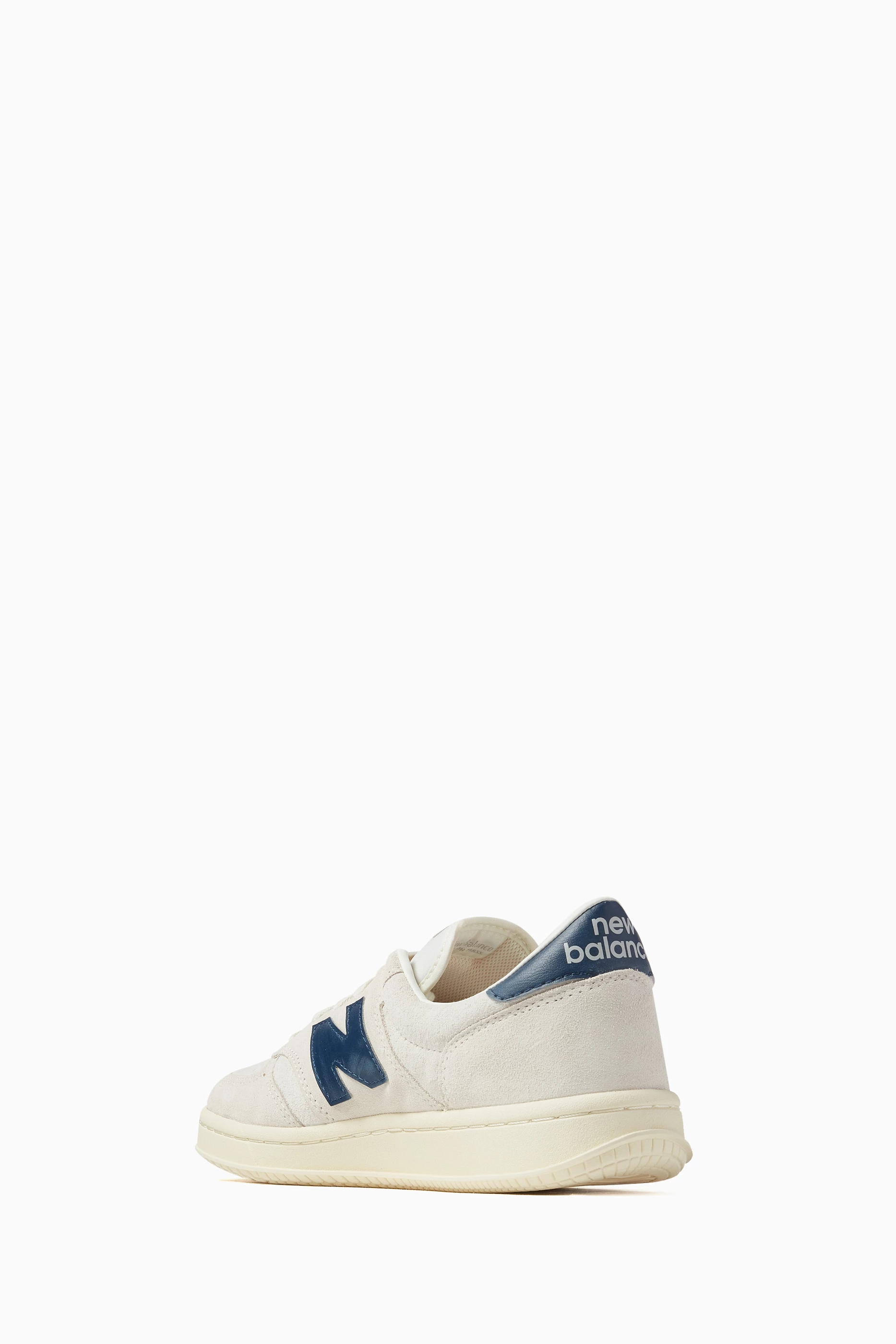 Buy New Balance White T500 Sneakers in Suede Nubuck For Men Online Ounass UAE