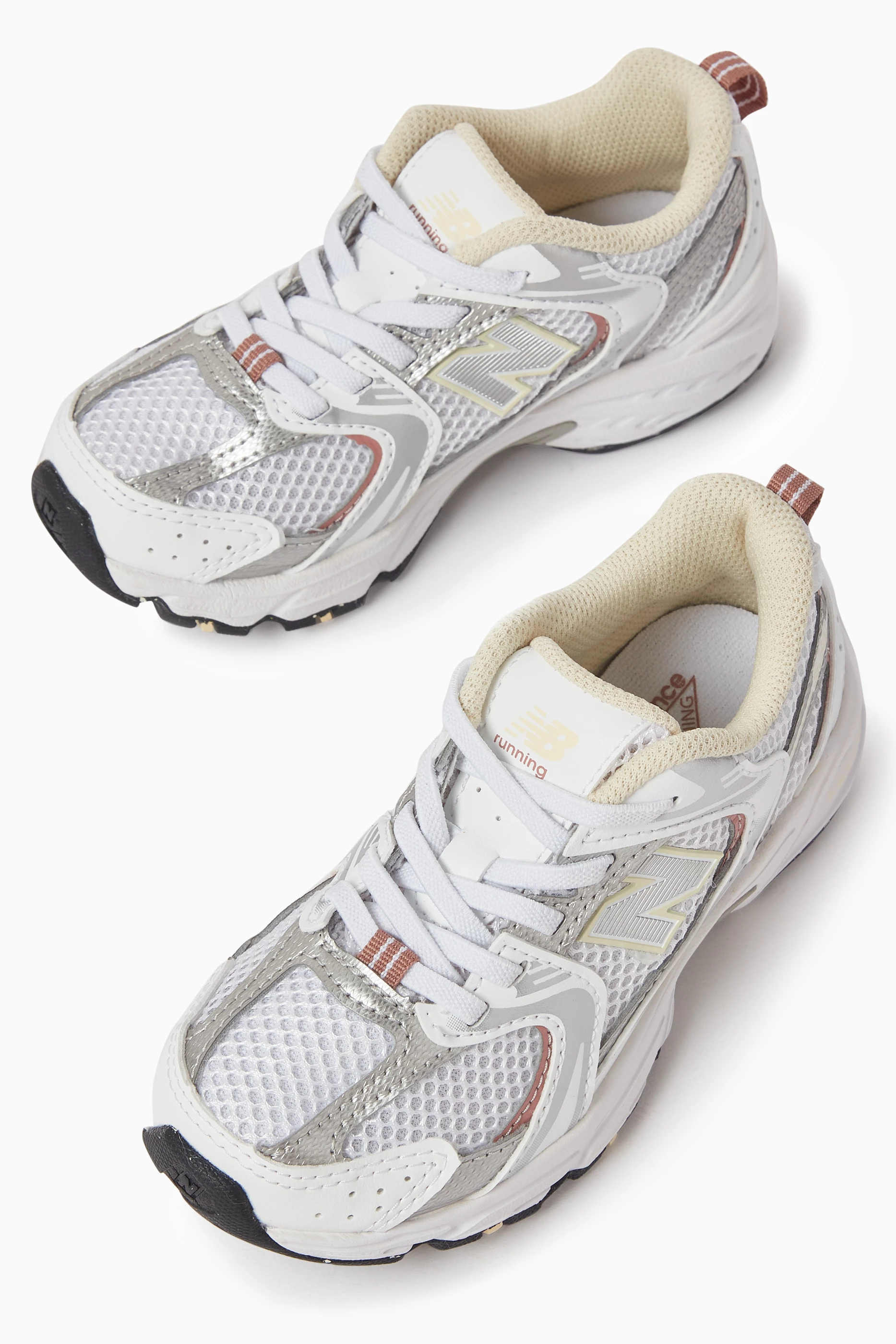 Buy New Balance White 530 Sneakers in Mesh For Boys Online Ounass UAE