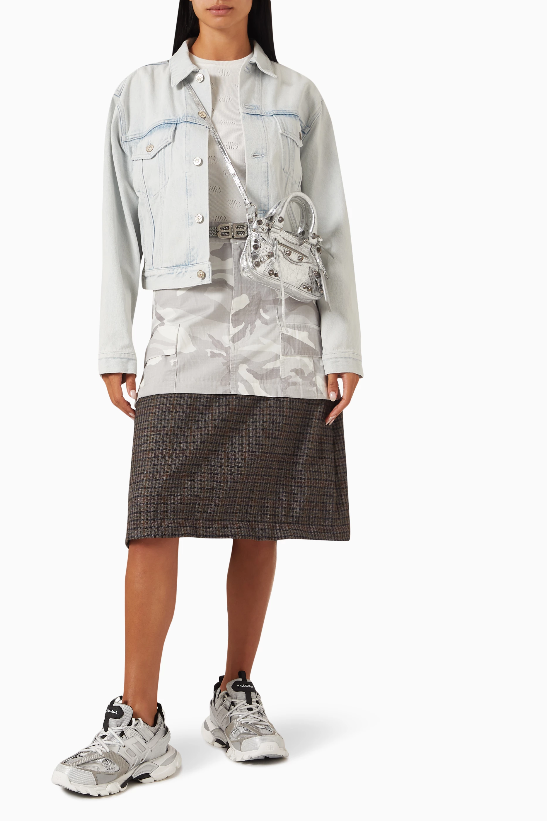 スカート BALENCIAGA Woman Skirt Grey 809438TRM13 9243 BALENCIAGA: Skirt woman - Grey | Balenciaga skirt