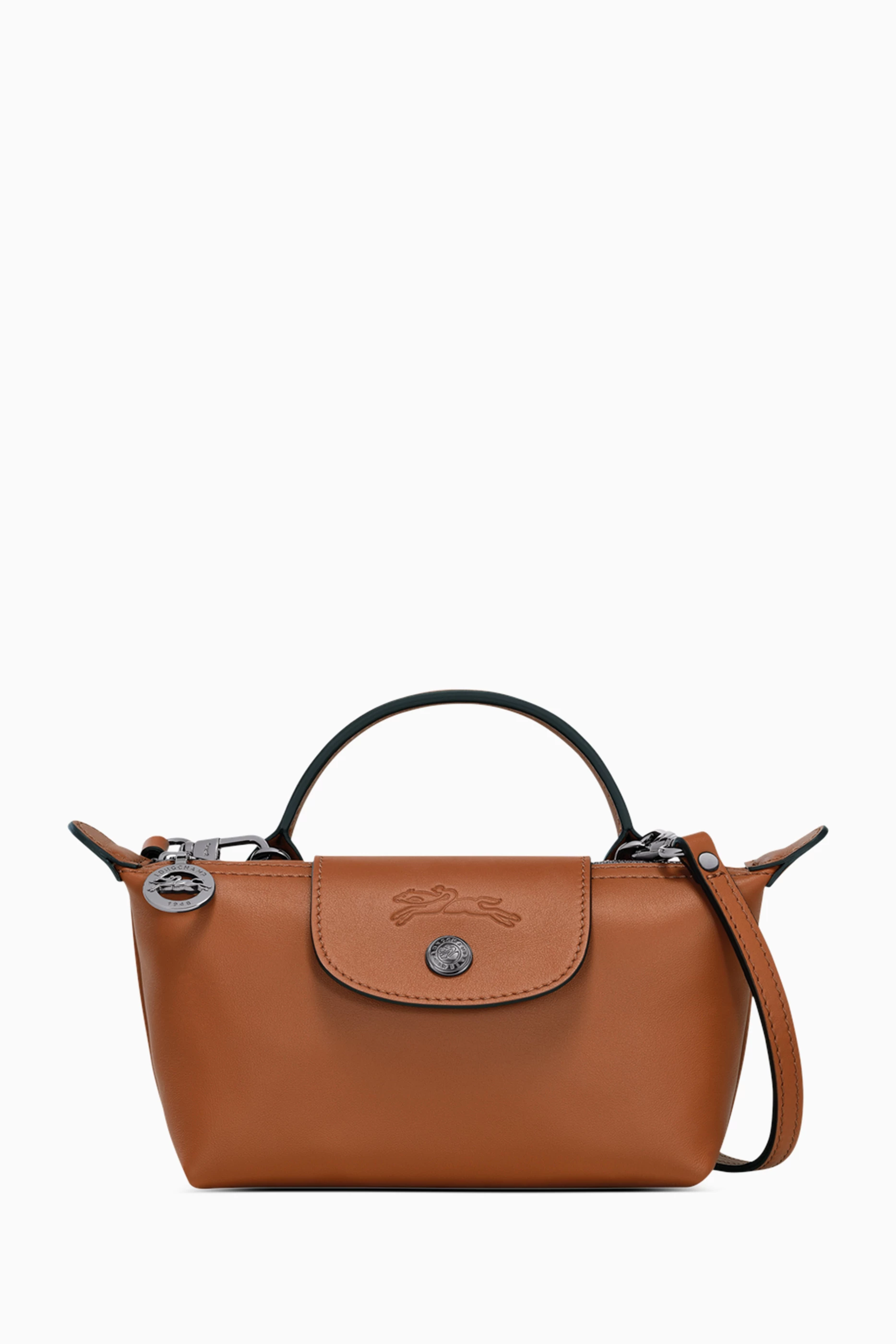 Longchamp le pliage cuir small deals