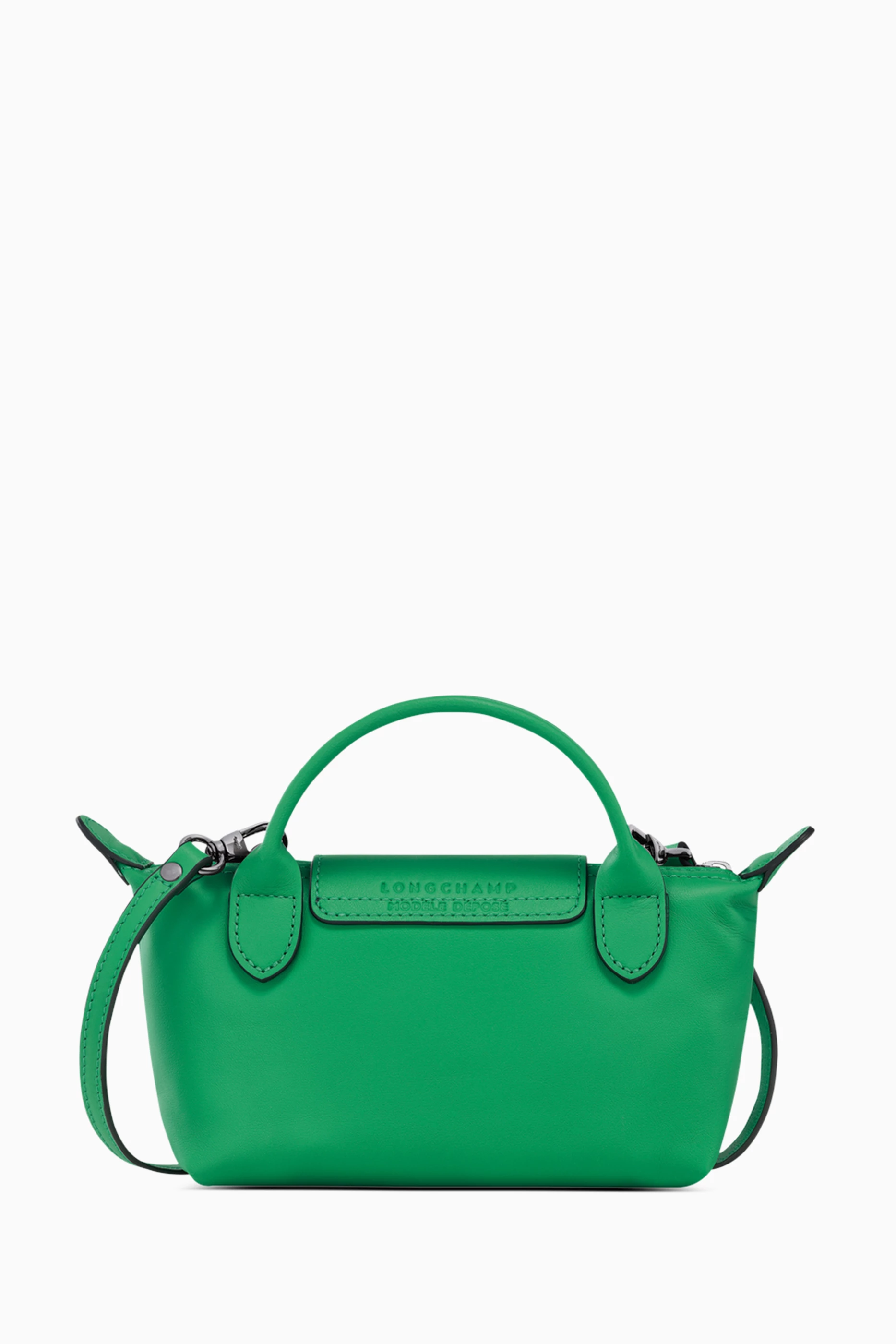 Buy Longchamp Green Mini Le Pliage Xtra Handbag in Leather For Women Online Ounass UAE