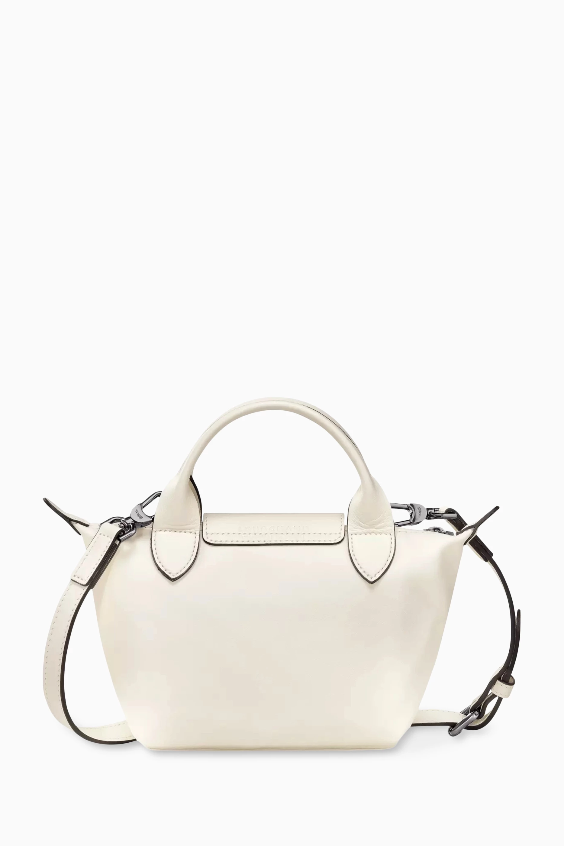 Buy Longchamp White Mini Le Pliage Xtra Handbag in Leather For Women Online Ounass UAE