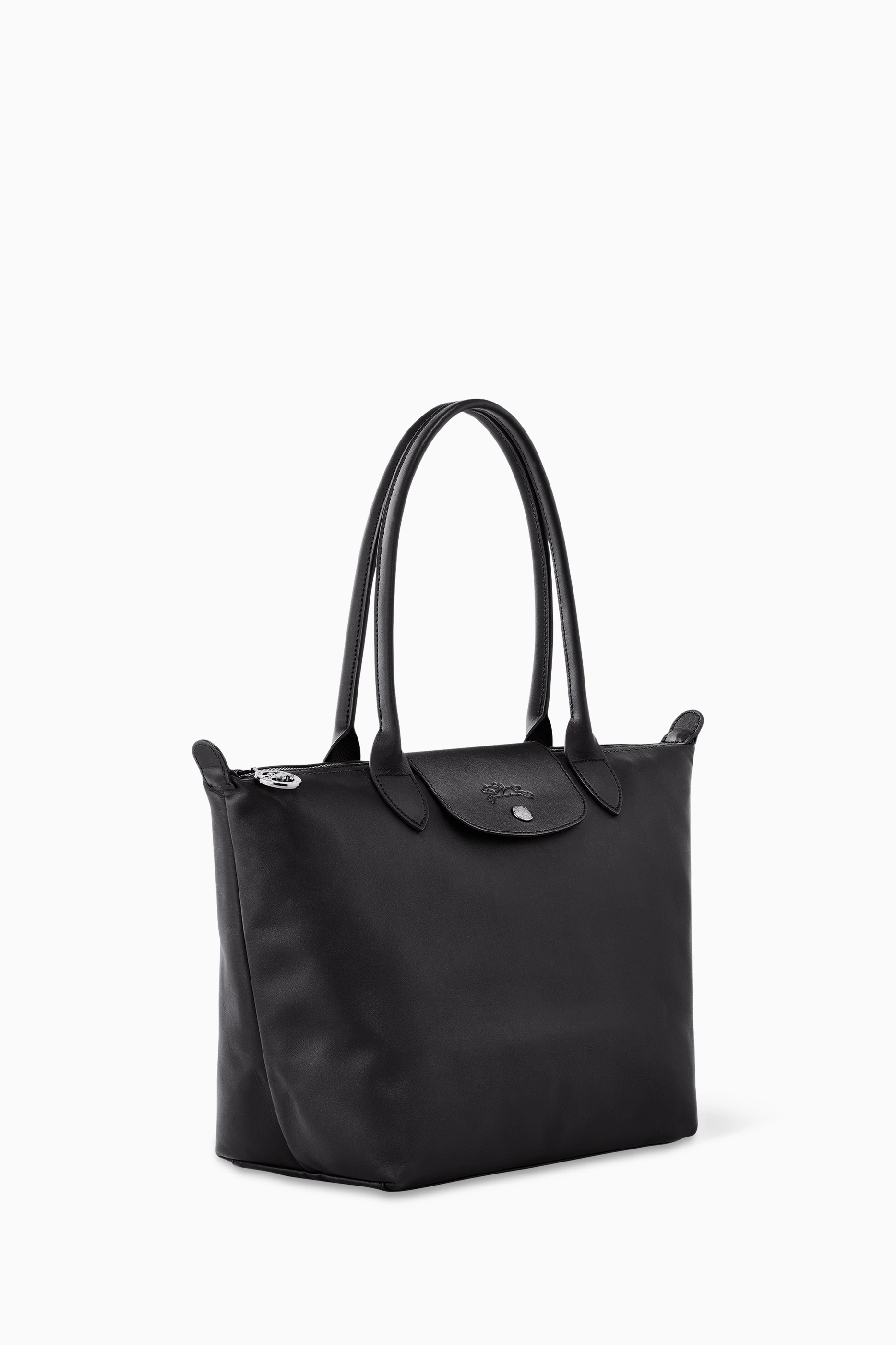Buy Longchamp Black Medium Le Pliage Xtra Bag in Leather For Women Online Ounass UAE