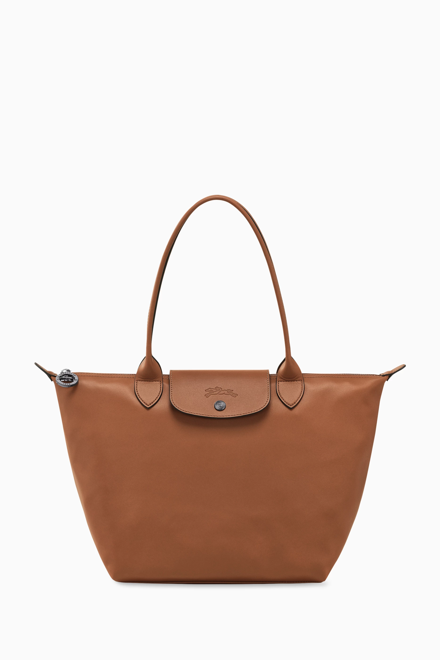 Buy Longchamp Brown Medium Le Pliage Xtra Bag in Leather For Women Online Ounass UAE