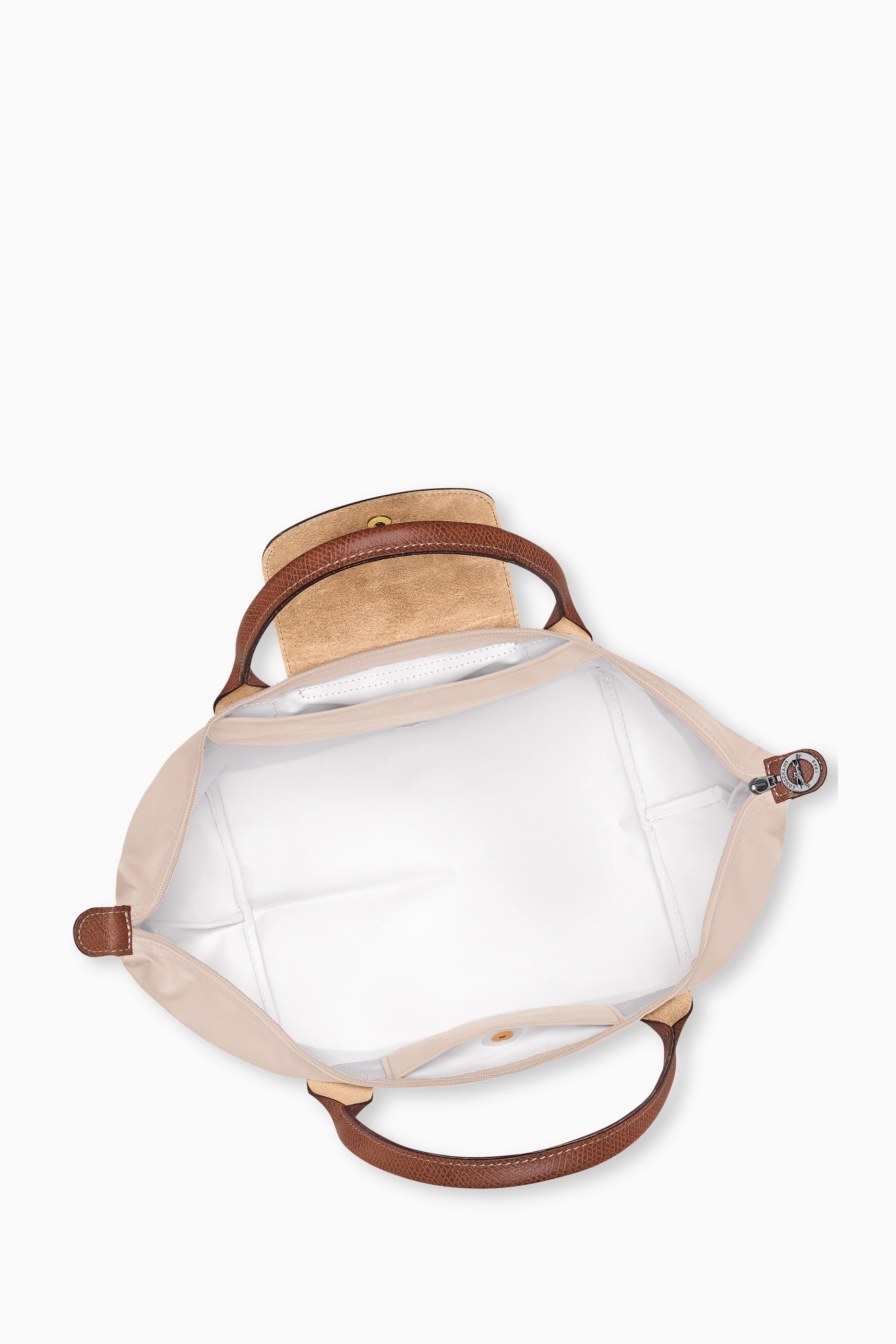 Buy Longchamp Neutral Medium Le Pliage Original Bag in Canvas For Women Online Ounass UAE