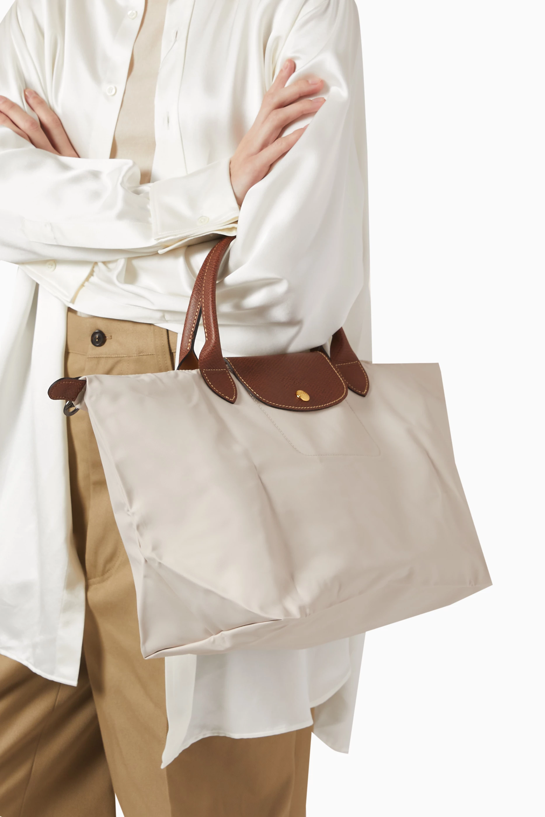 Longchamp beige bag hot sale