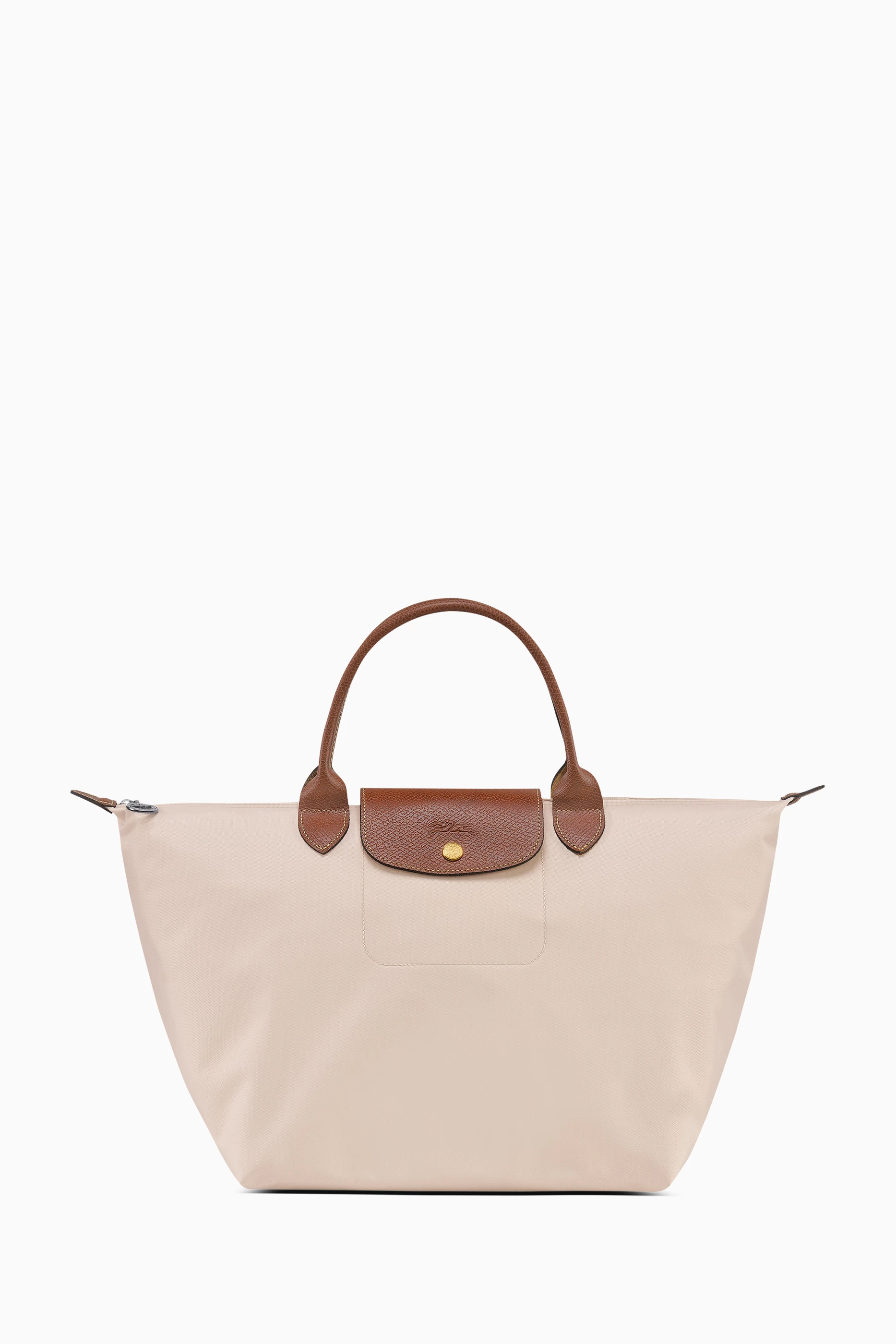 Buy Longchamp Neutral Medium Le Pliage Original Bag in Canvas For Women Online Ounass UAE