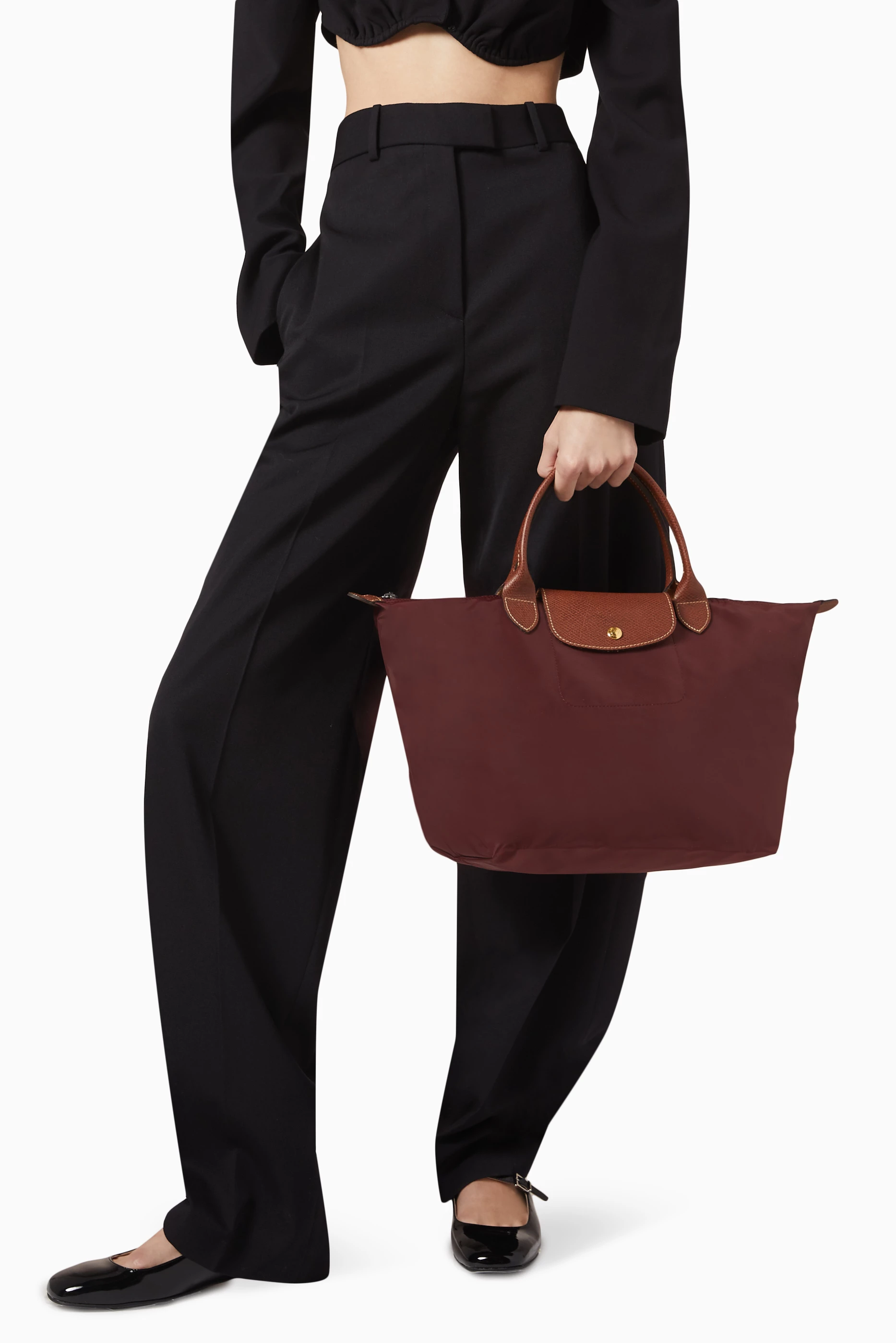 Longchamp le pliage neo chocolate sales