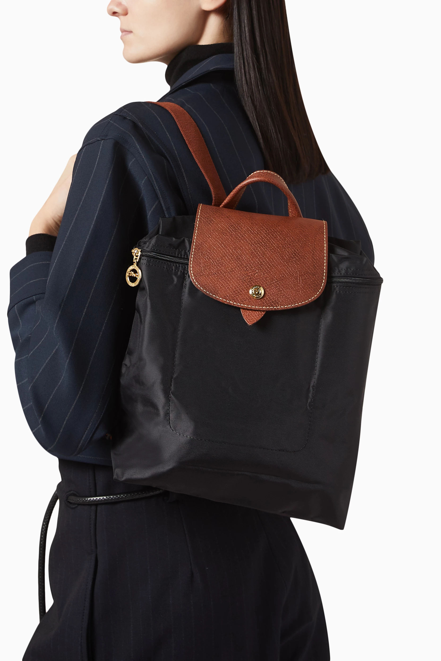 Longchamp le pliage backpack black outlet