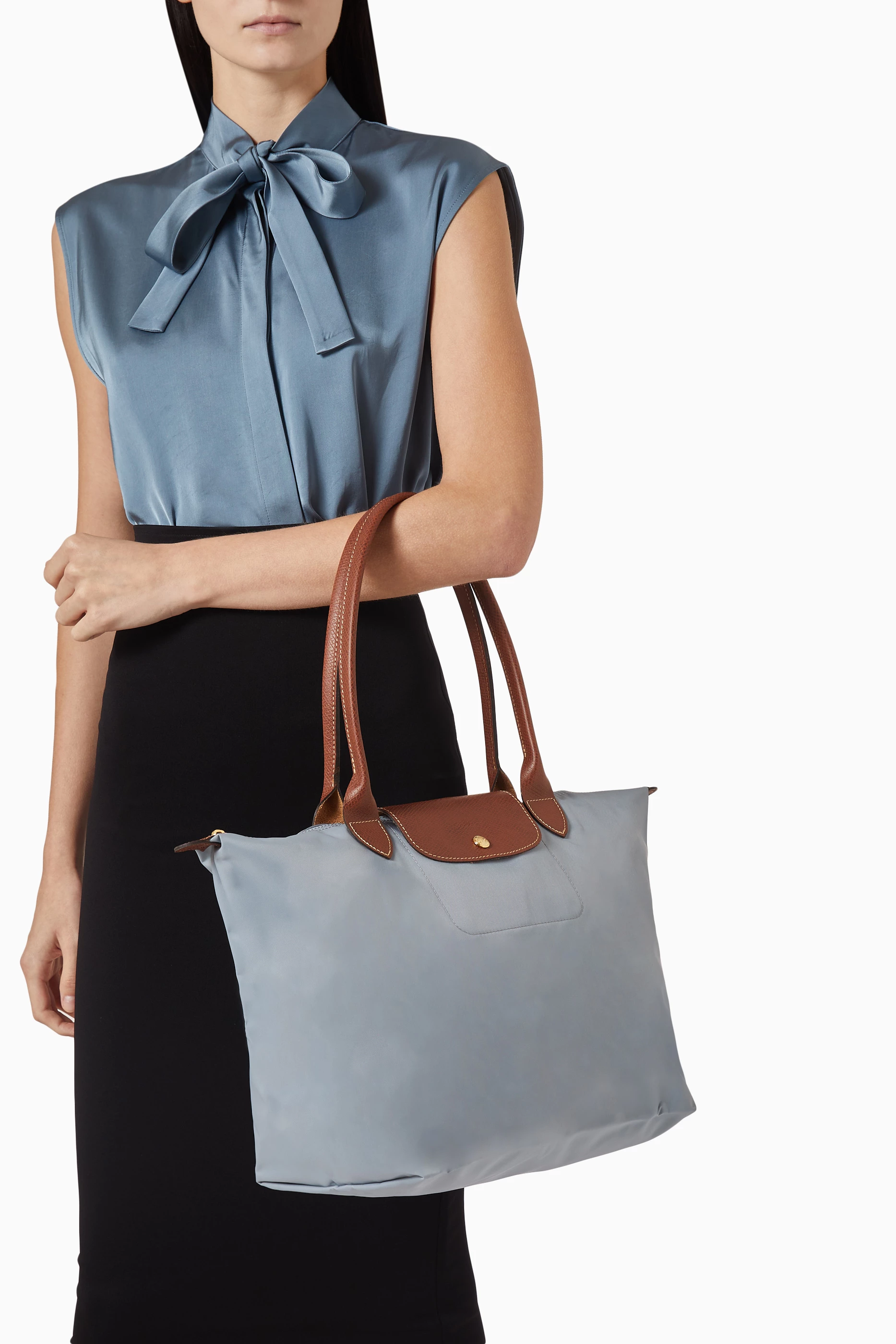 Longchamp gray bag top