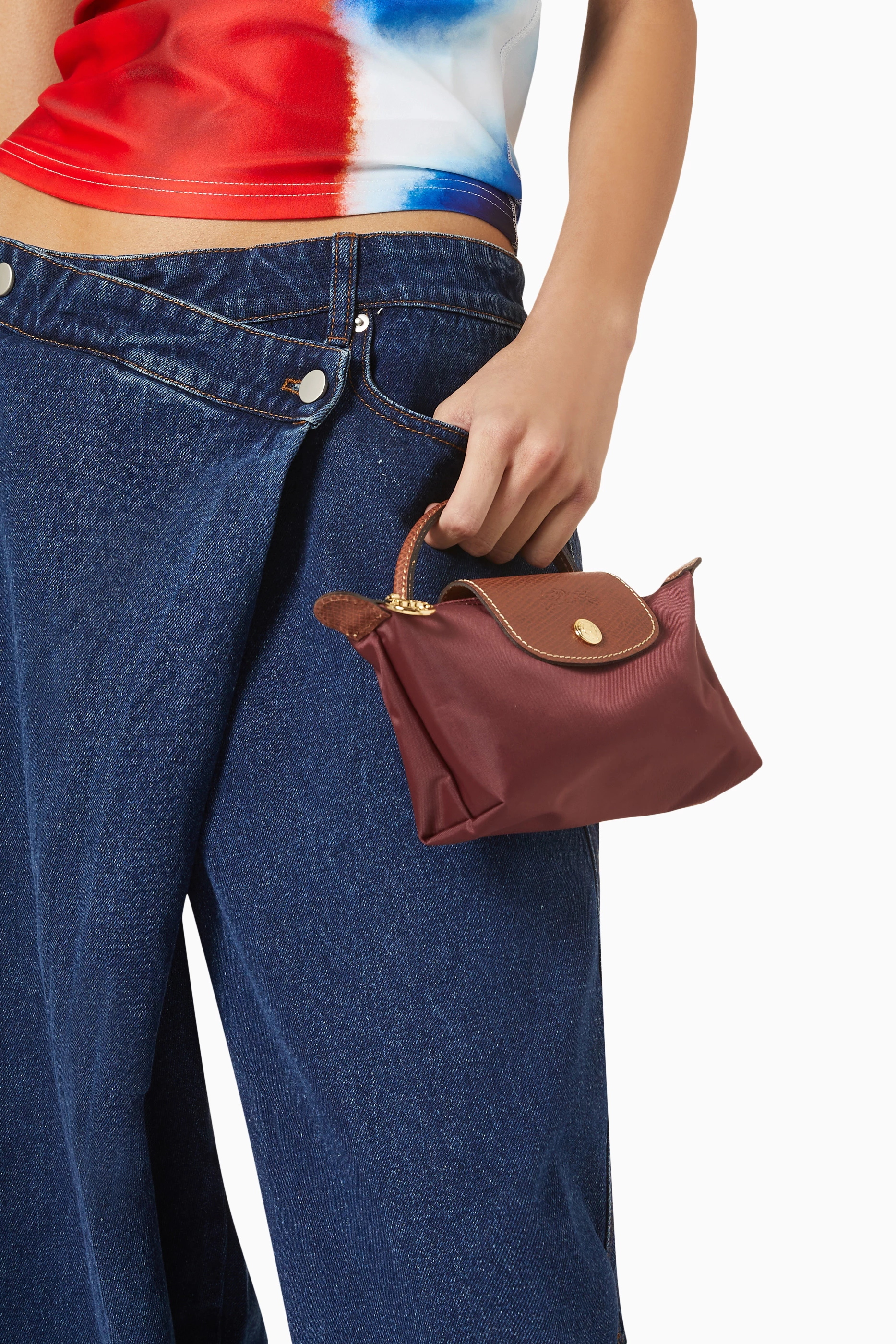Longchamp burgundy le pliage clearance