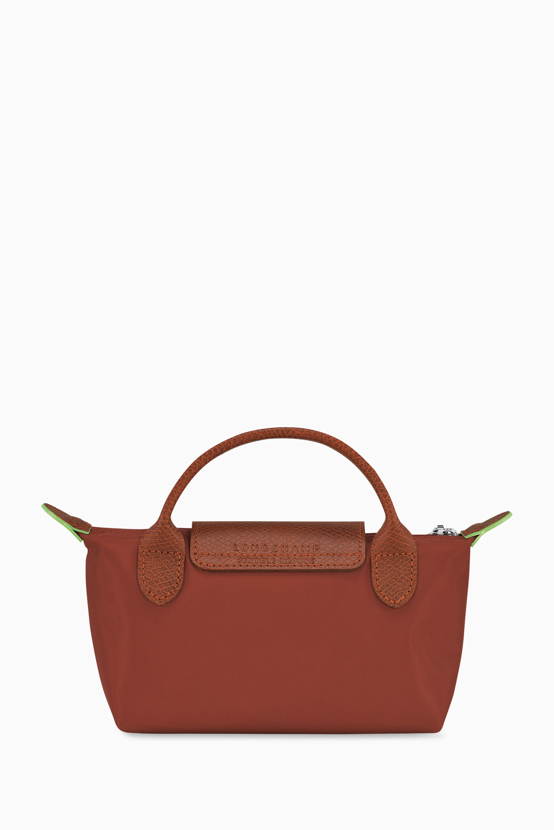 Buy Longchamp Brown Mini Le Pliage Clutch in Recycled Canvas For Women Online Ounass UAE