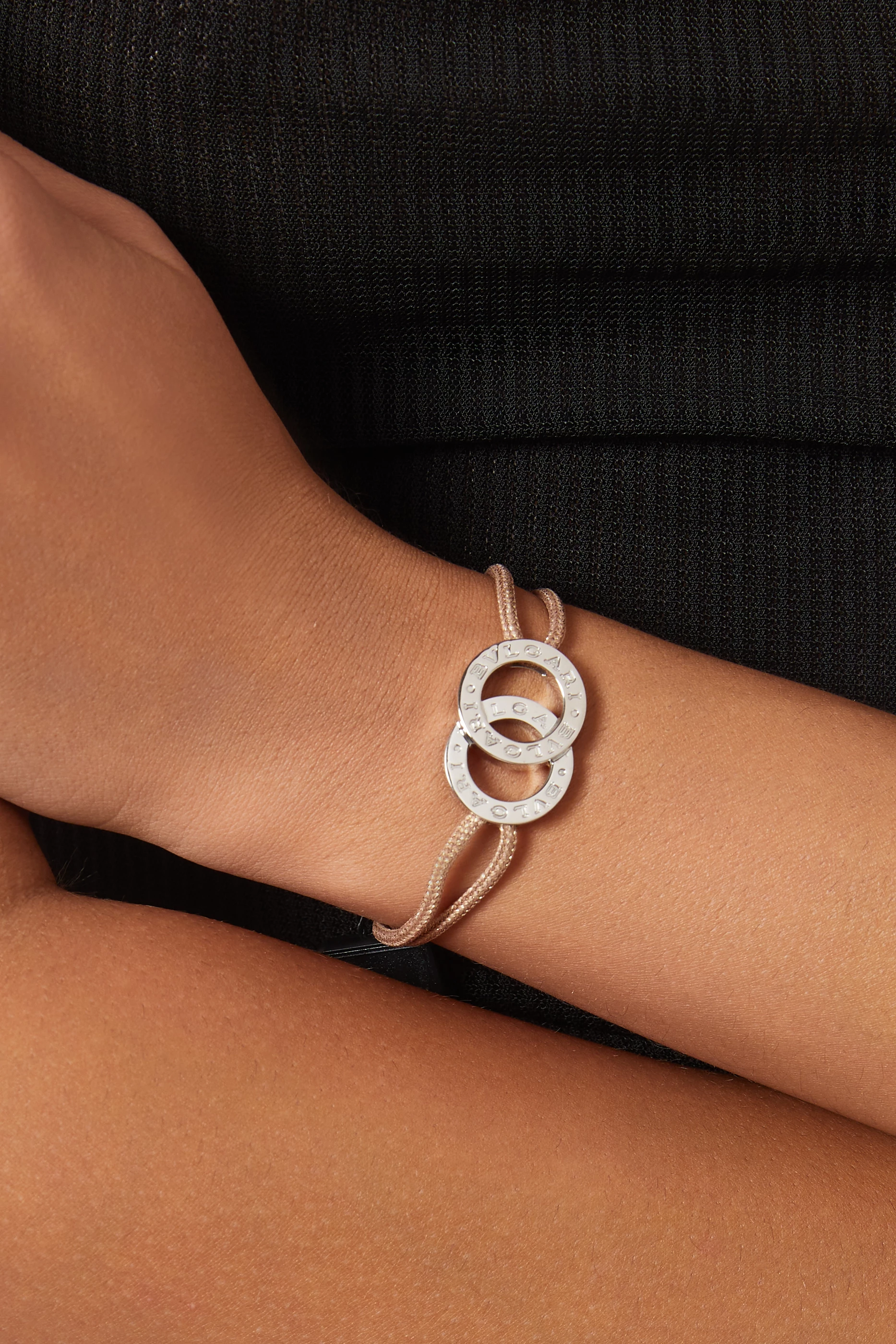 Buy BVLGARI Gold BVLGARI BVLGARI Fortuna U Bracelet in Sterling Silver For Women Online Ounass UAE