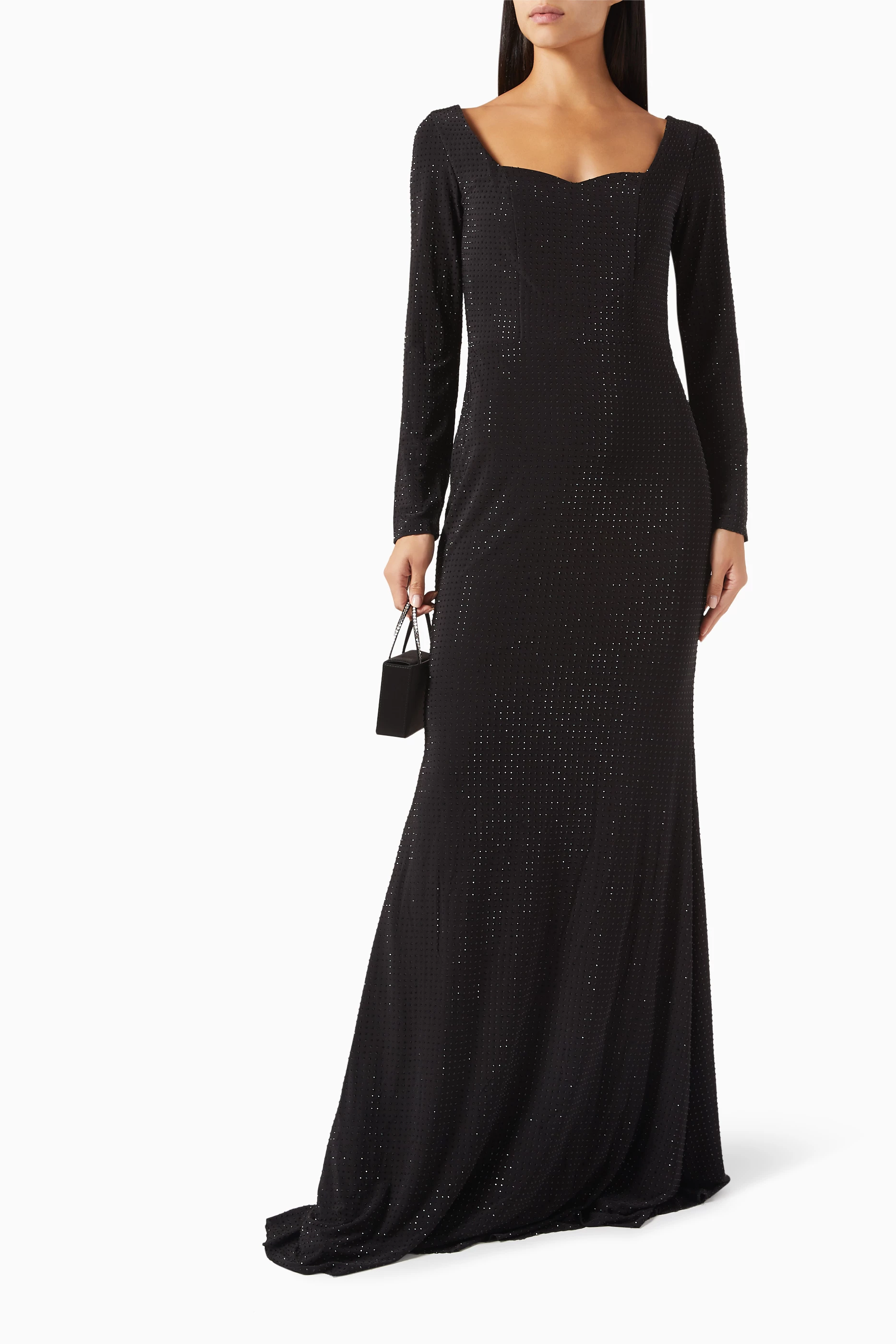 Buy NASS Black Embellished Maxi Dress For Women Online Ounass UAE