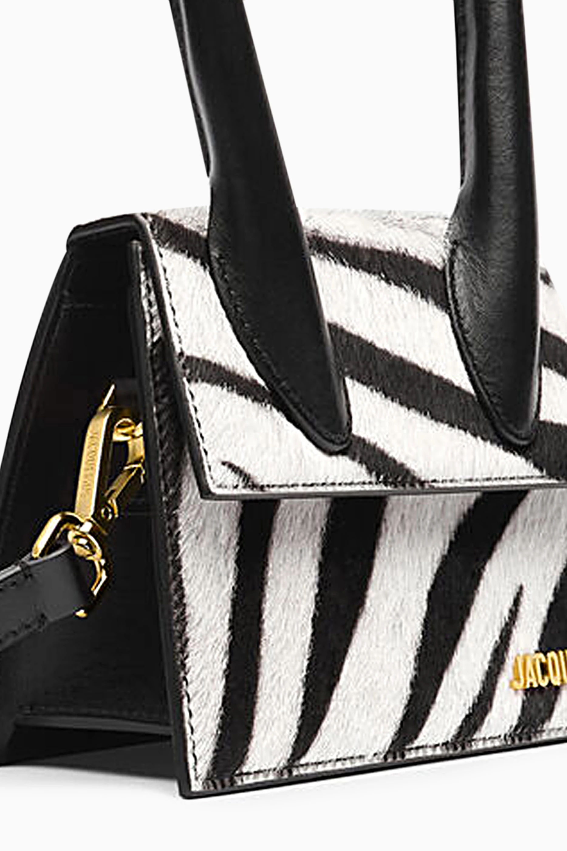 Buy Jacquemus Multicolour Le Chiquito Mini Tote Bag in Zebra