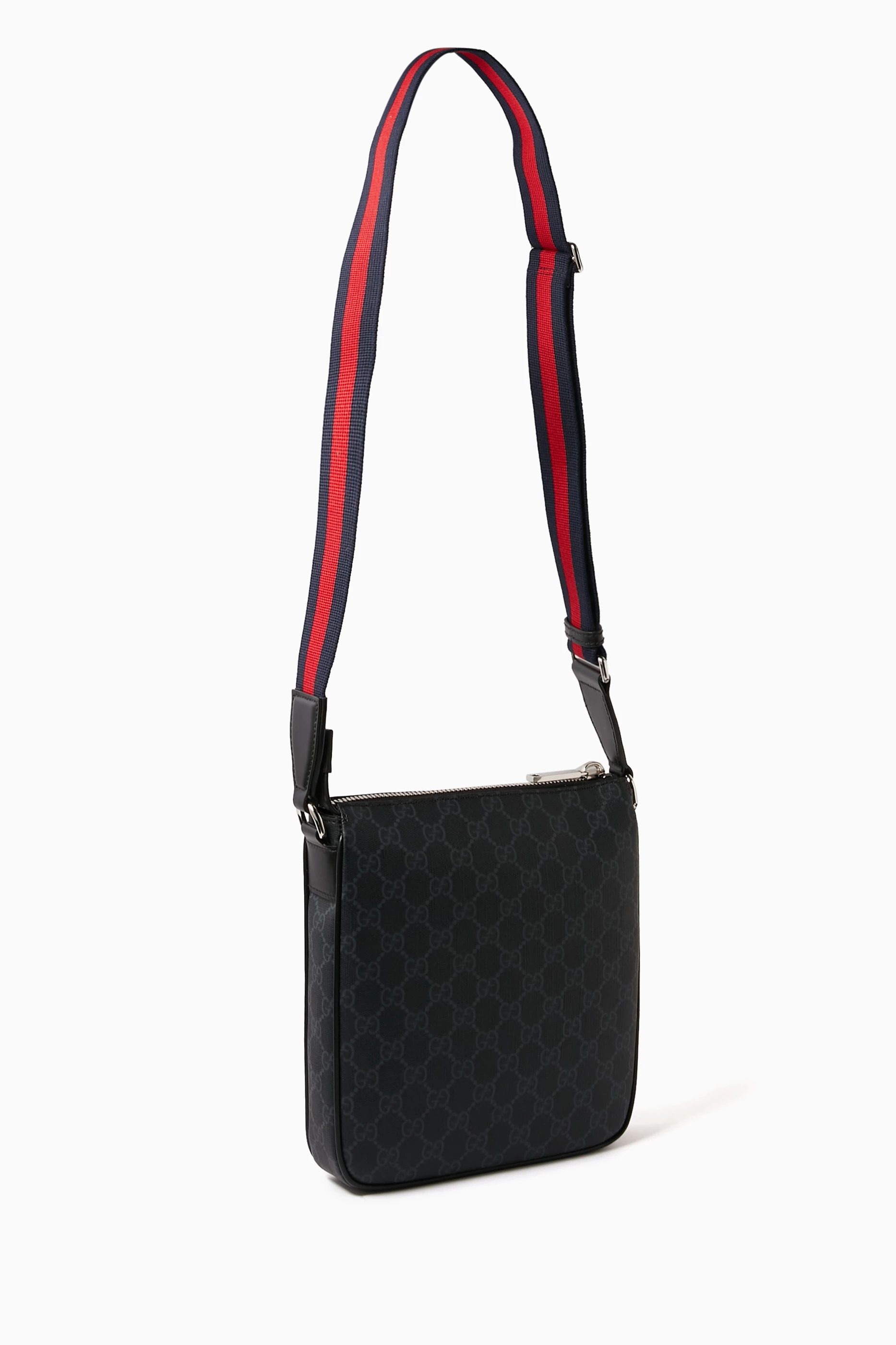 Buy Gucci Black GG Crossbody Bag in Supreme Canvas For Men Online Ounass UAE