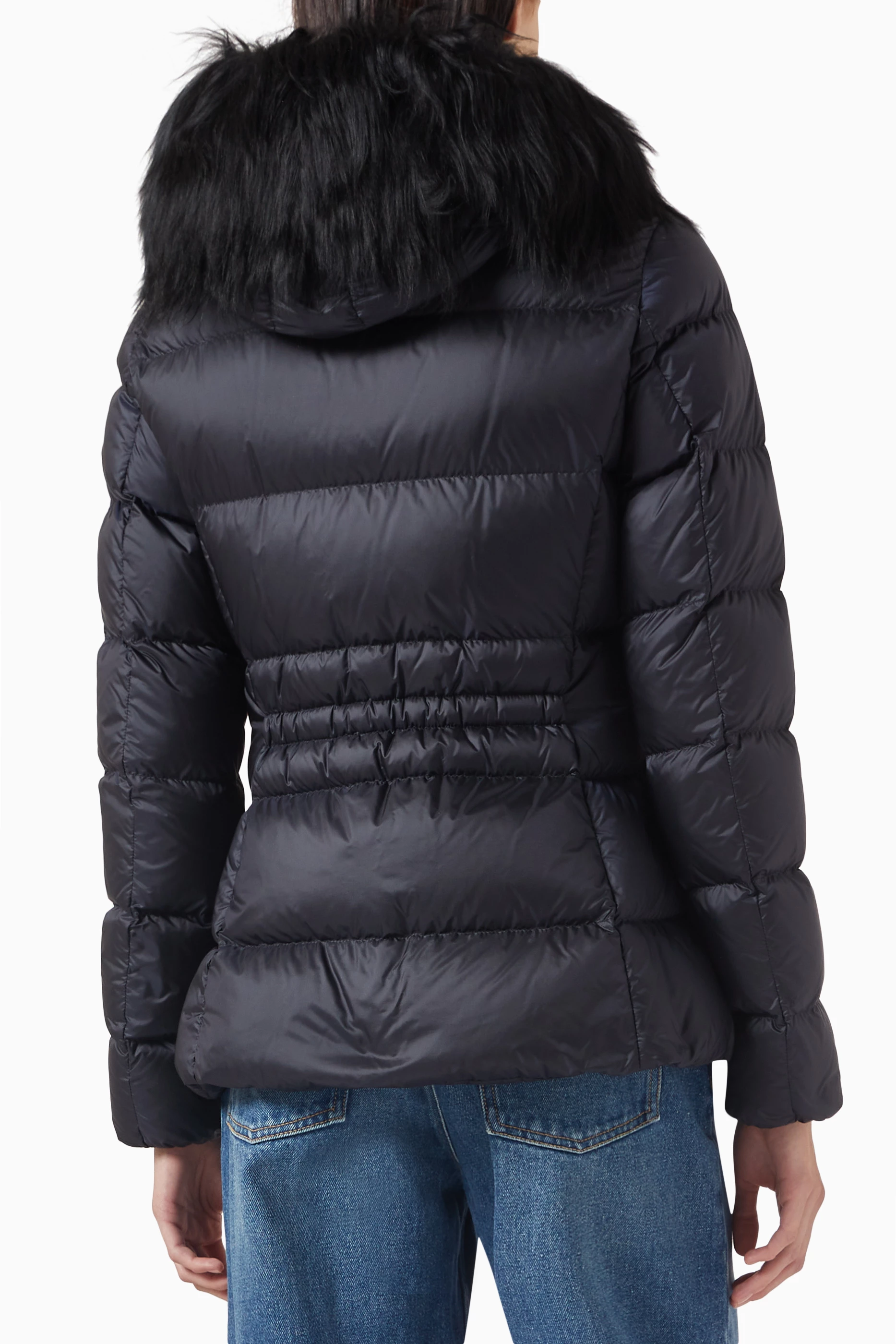 Buy Moncler Blue Boed Short Down Jacket For Women Online Ounass UAE