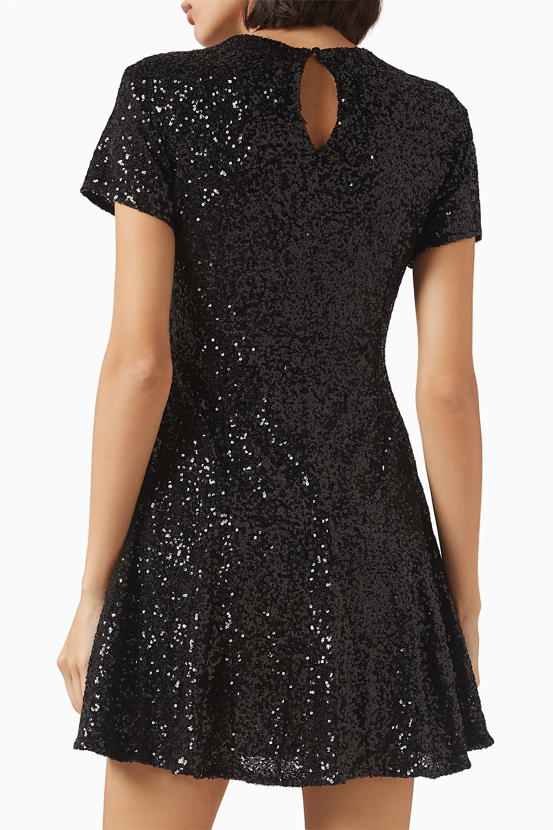Buy Maje Black Sequin embellished Mini Dress For Women Online Ounass UAE