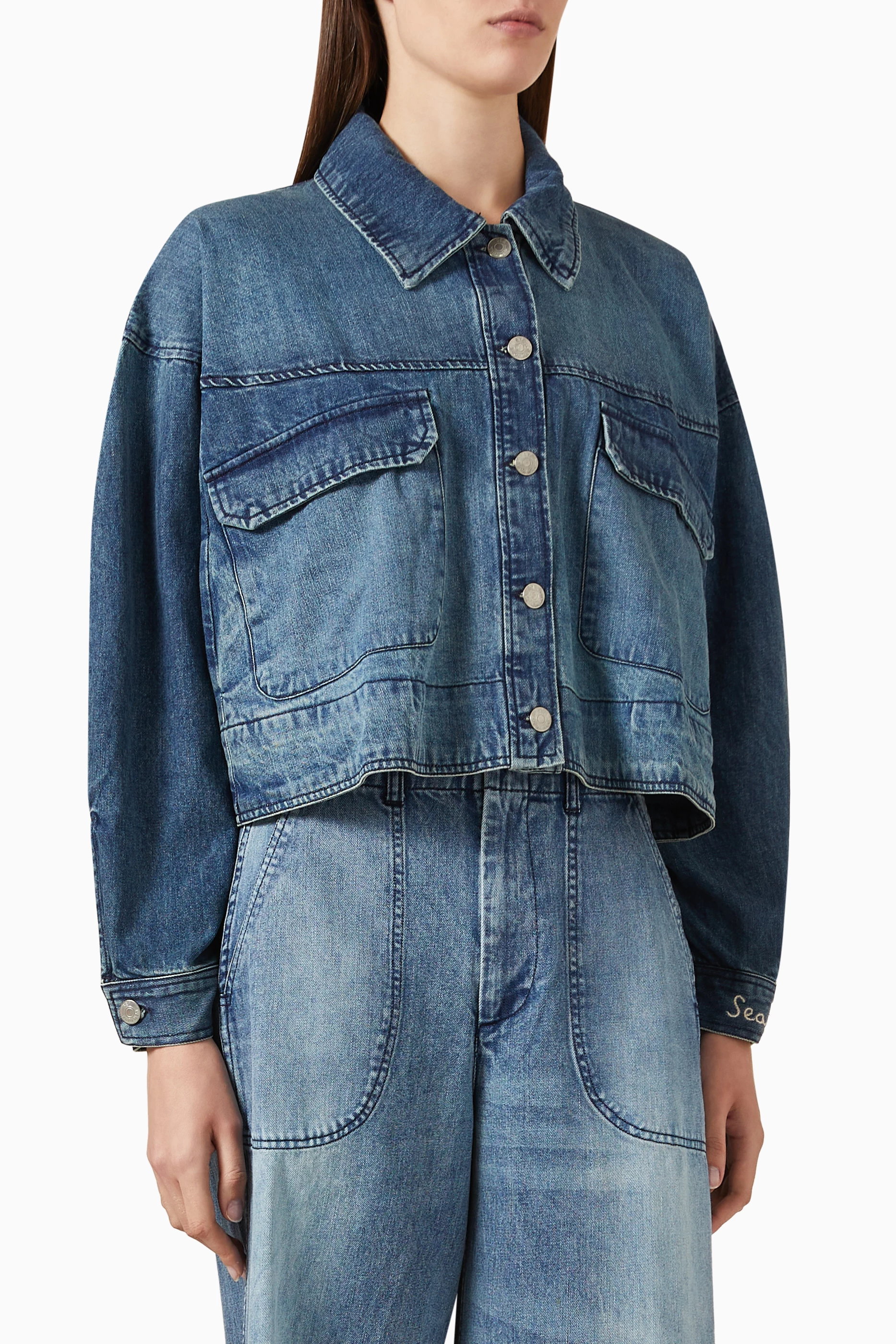 Blue jean shirt jacket hotsell