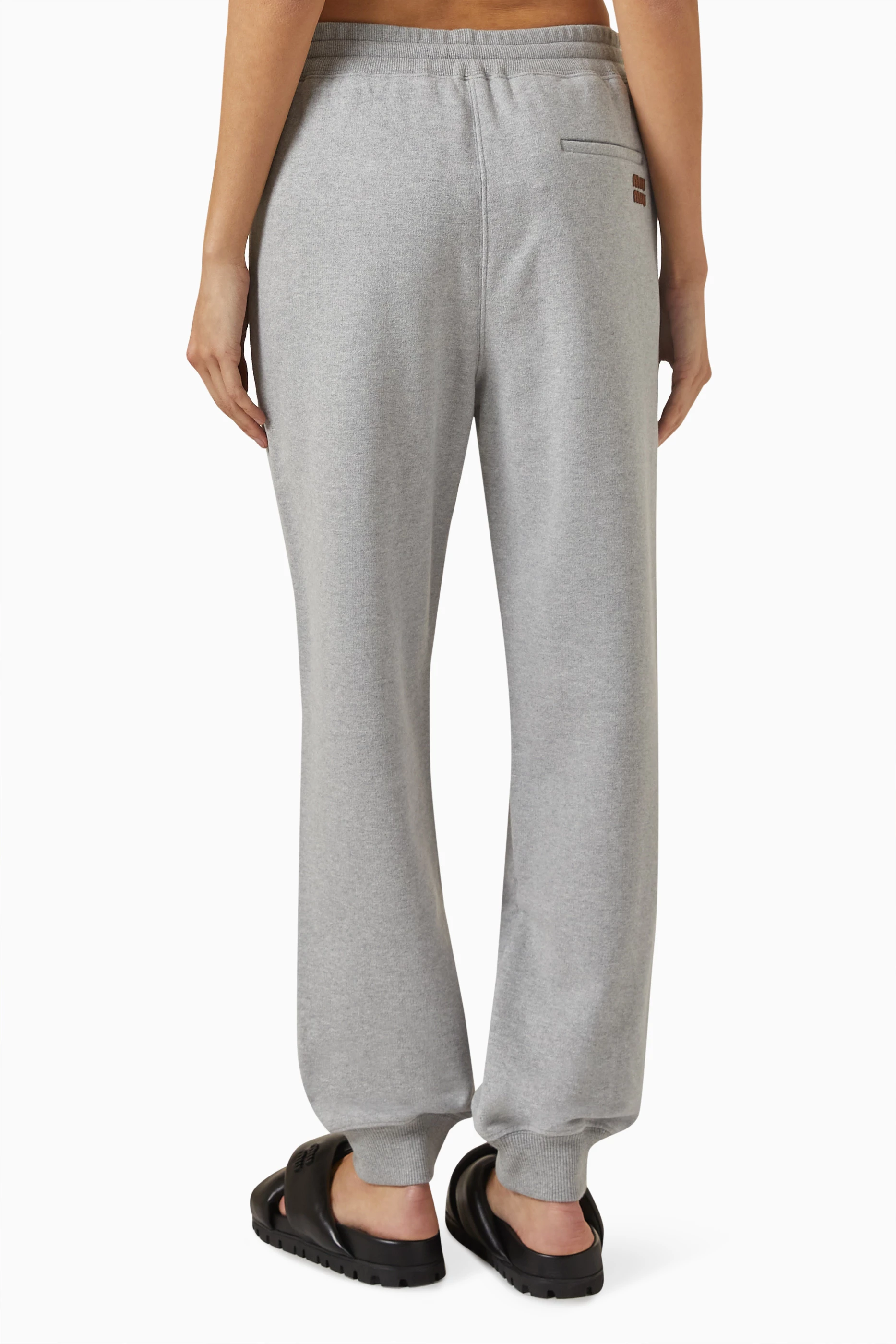 Grey sweatpants with drawstring online
