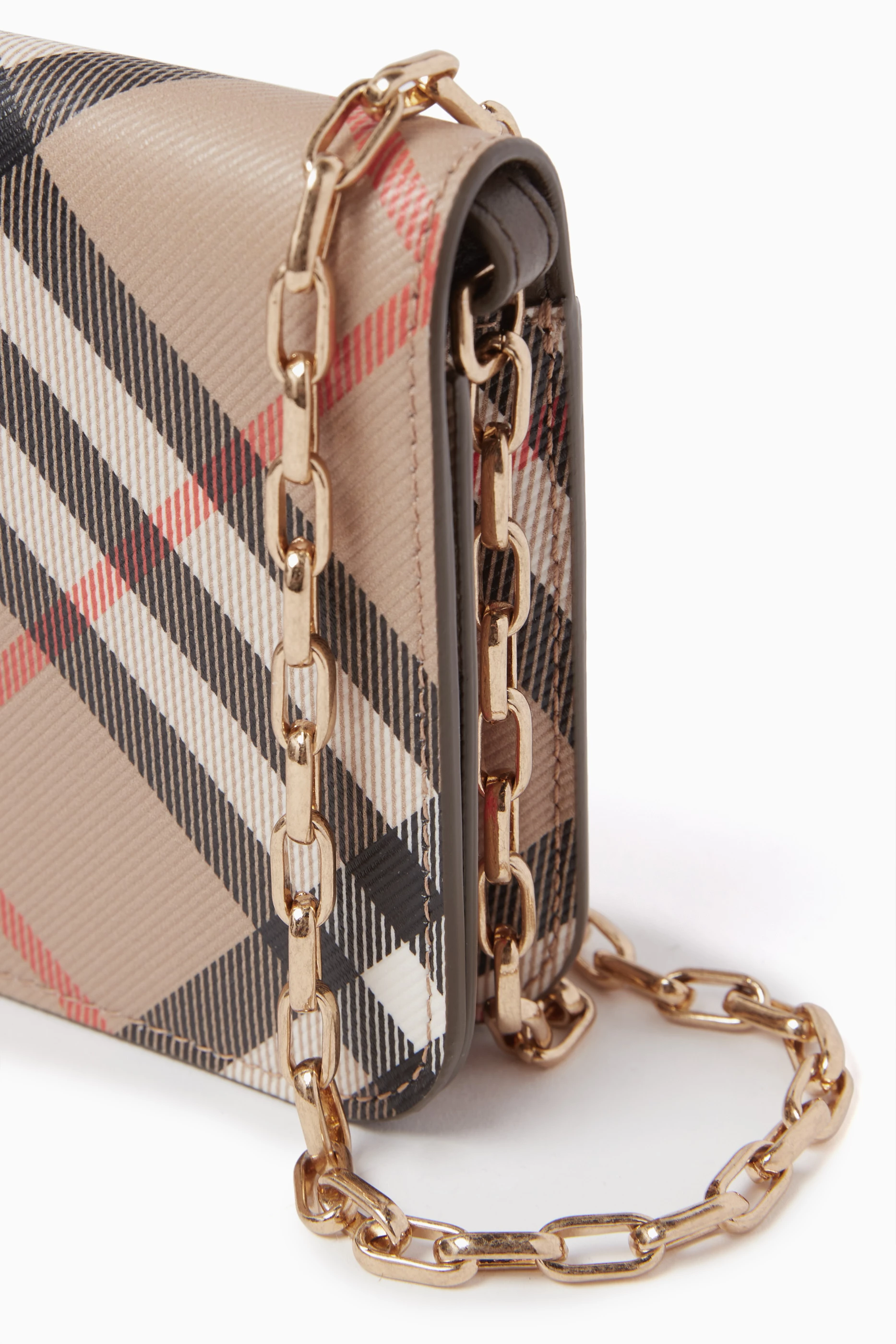 Burberry wallet with strap online