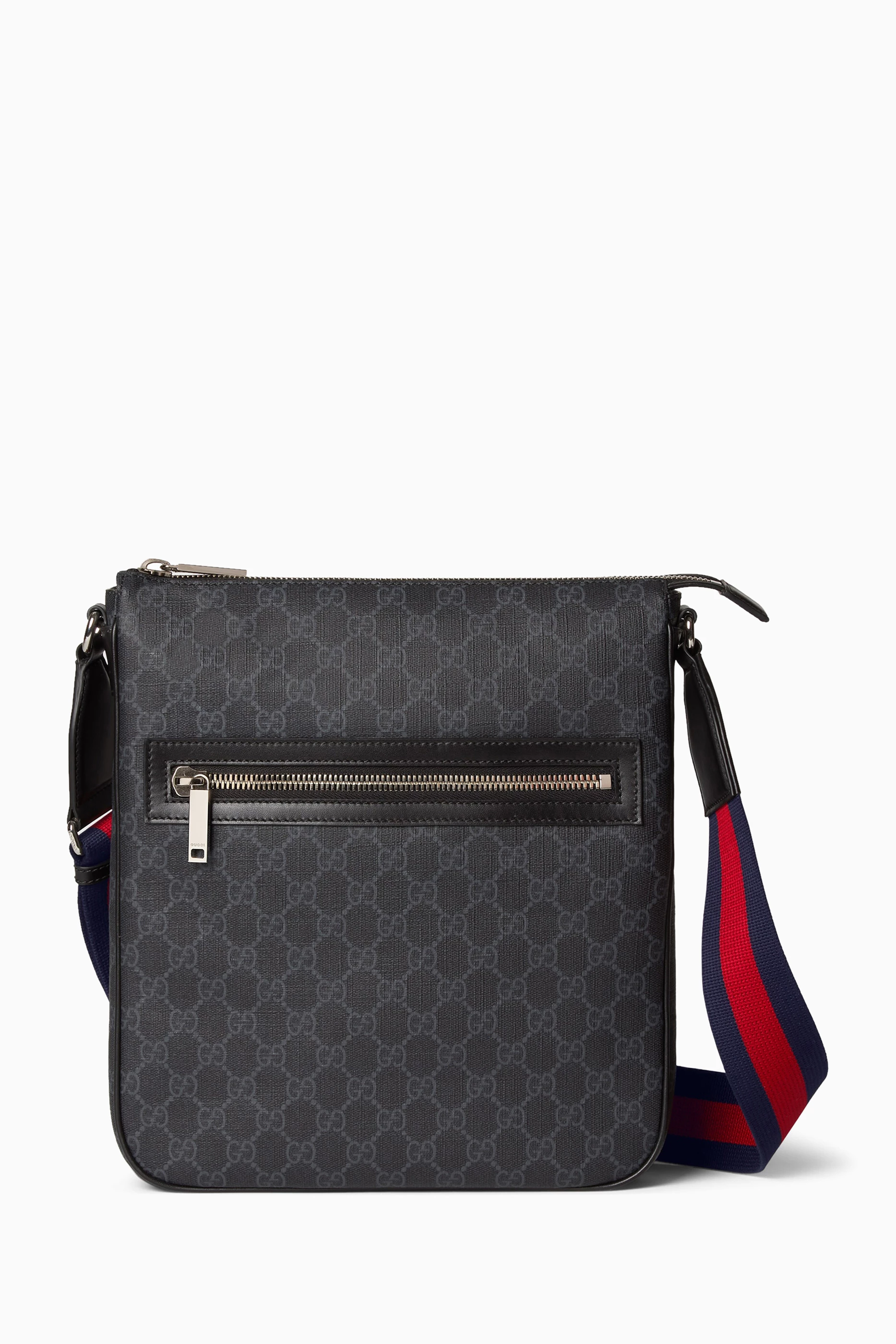Buy Gucci Black GG Supreme Crossbody Bag in Coated canvas For Men Online Ounass UAE