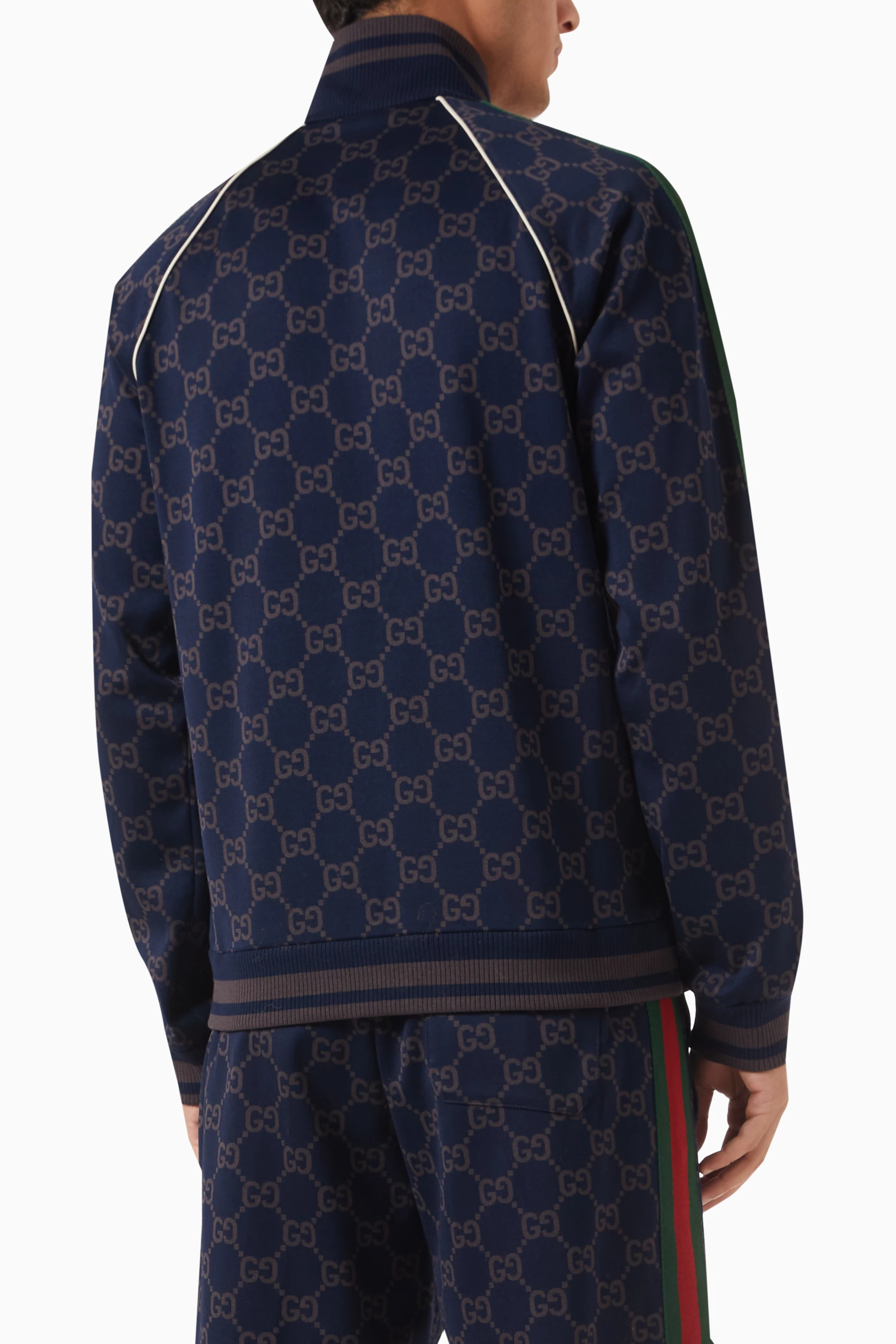 Navy blue gucci jacket sales