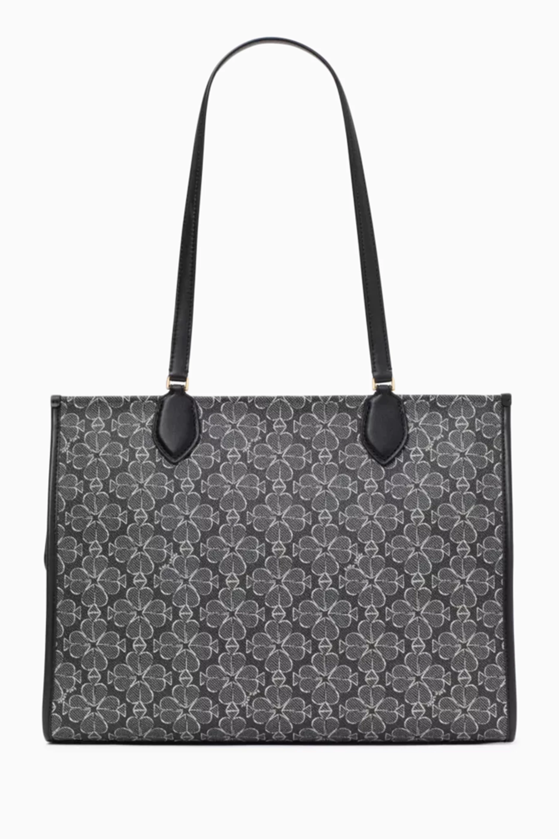 Buy Kate Spade New York Black Large Spade Flower Market Tote Bag in Coated Canvas For Women Online Ounass UAE