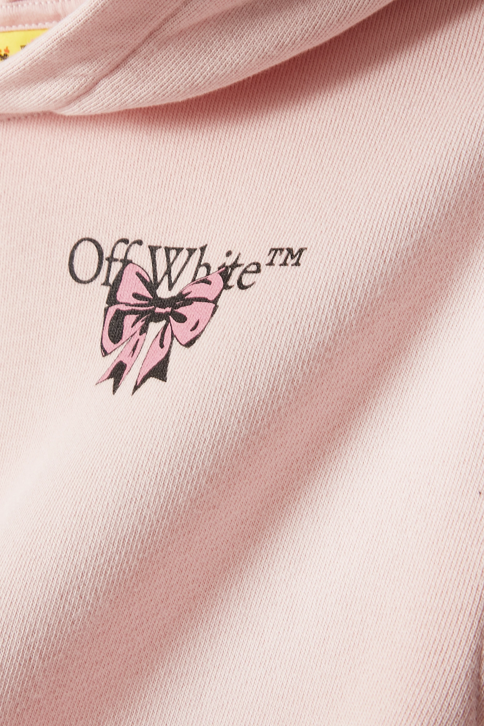 Pink and white off white hoodie hot sale