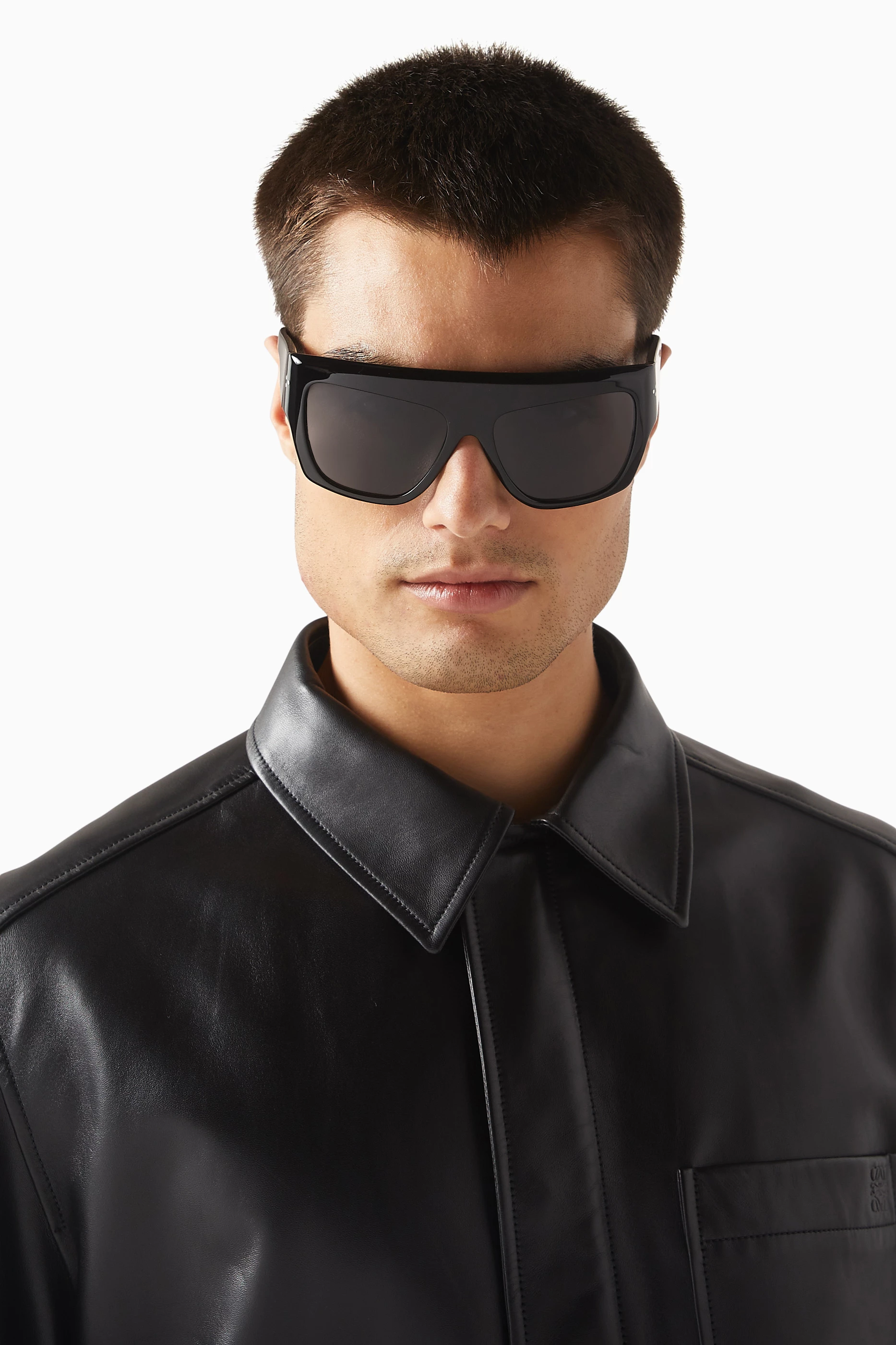Buy Port Tanger Black Hal Sunglasses in Acetate For Men Online 