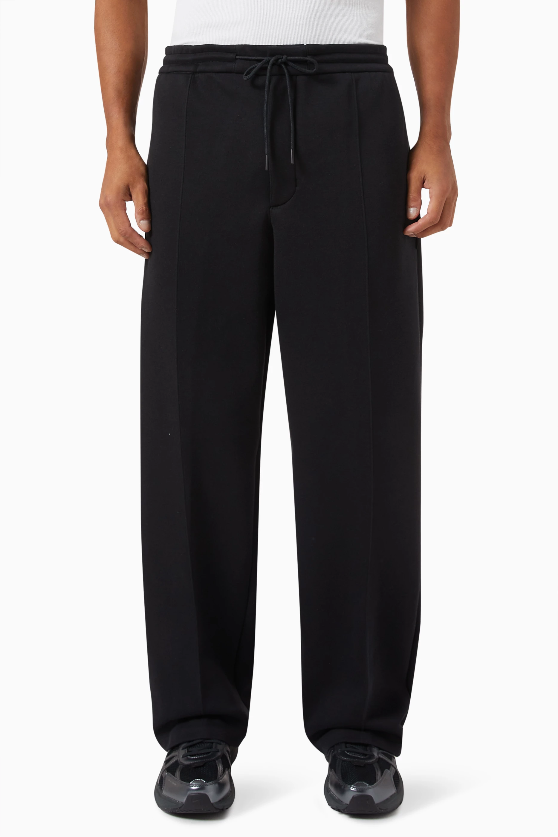 Buy Nike Black Tech Tailored Pants in Fleece For Men Online Ounass UAE