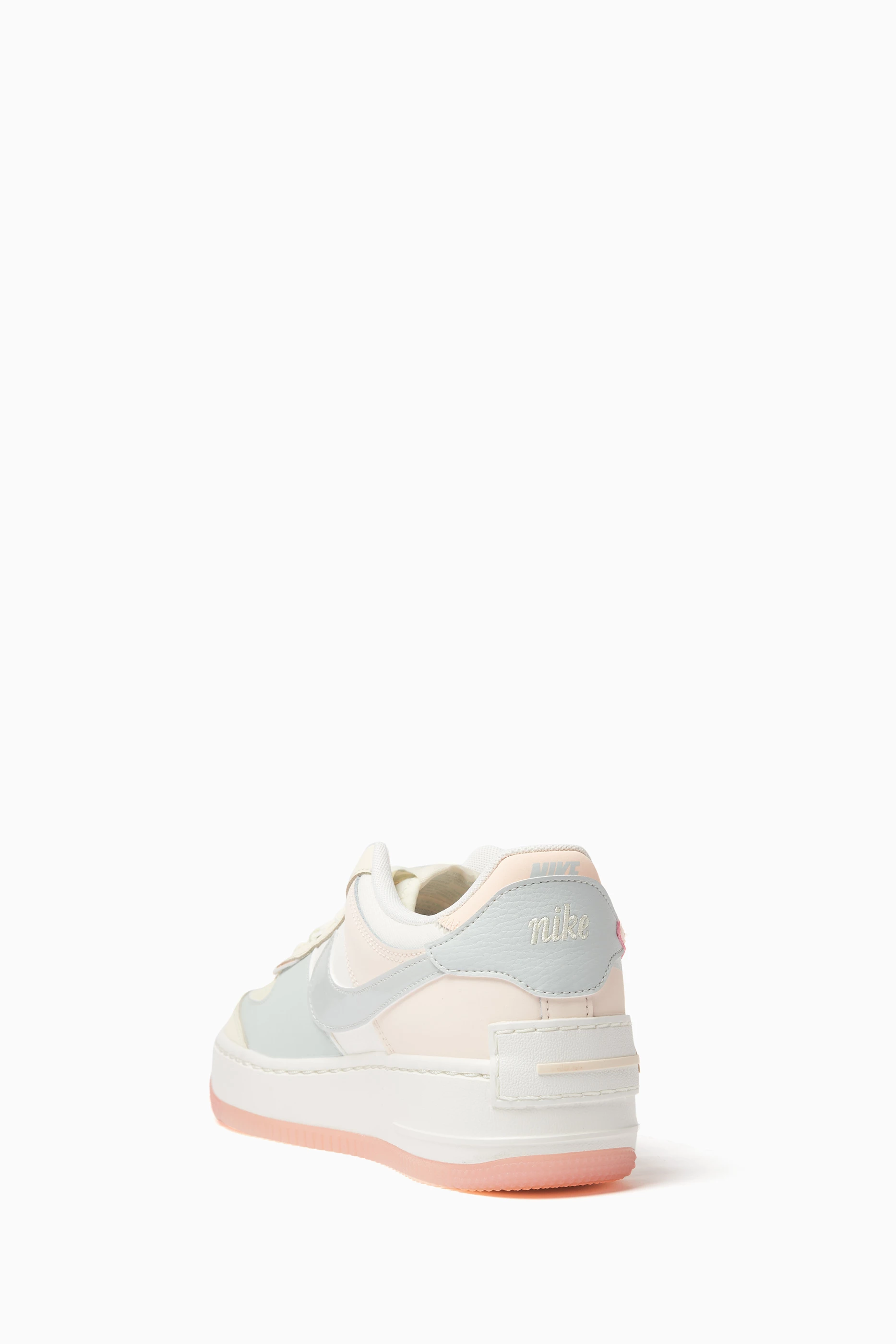 Nike - air force 1 shadow leather sneakers - pastel pink shop