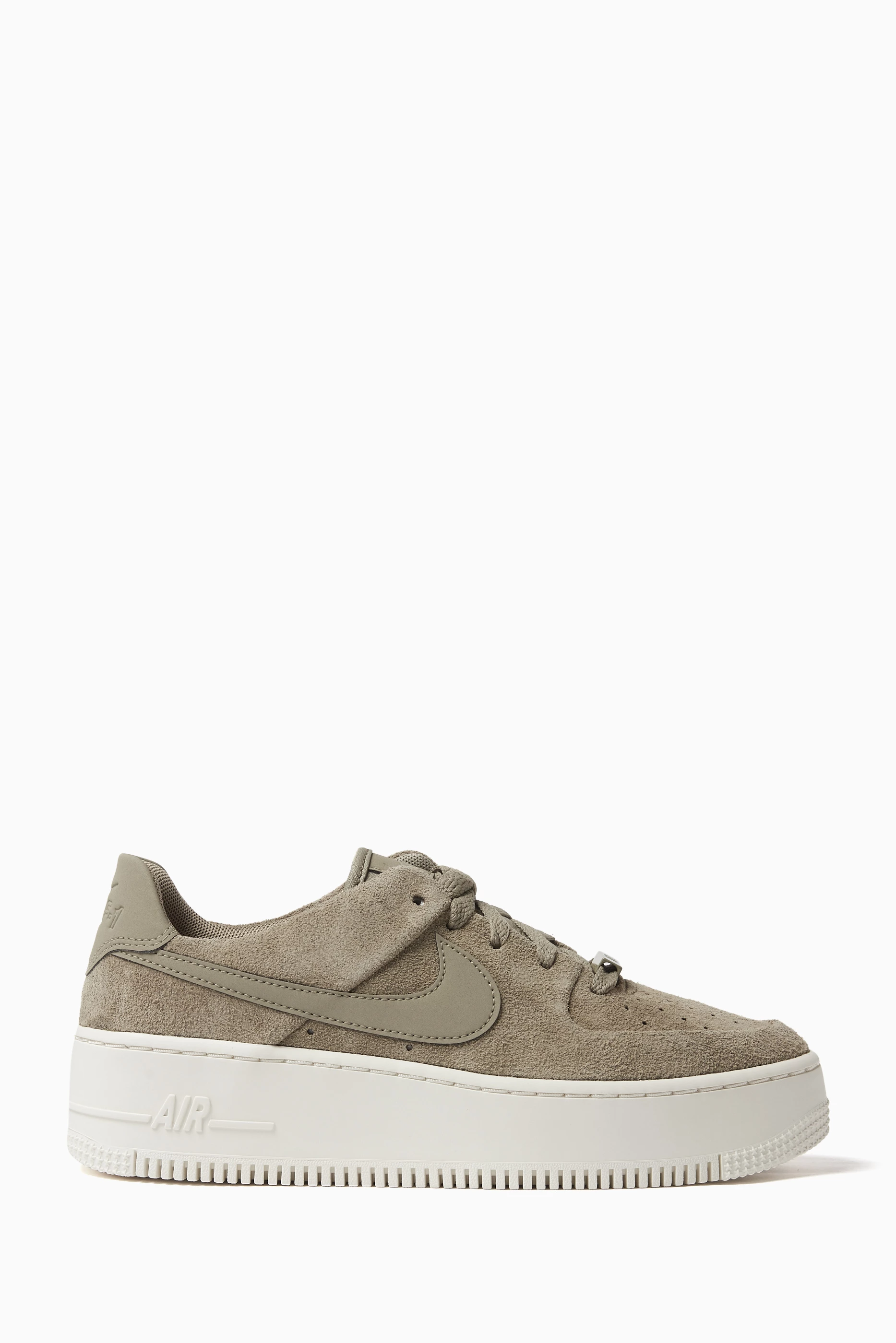 Buy Nike Green Air Force 1 Sage Low Sneakers in Suede For Women Online Ounass UAE