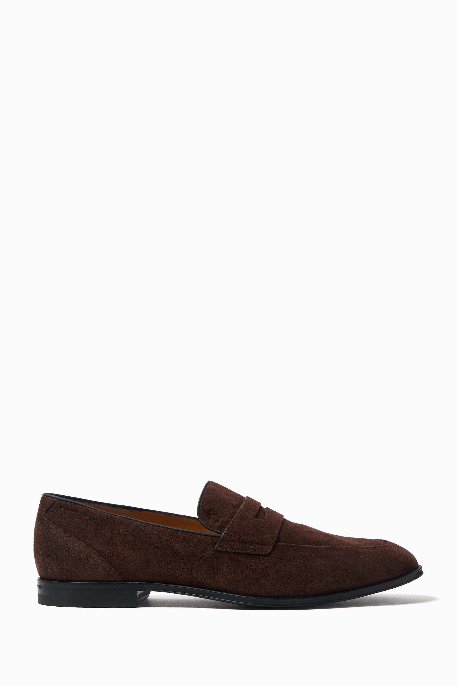 Buy Bally Brown Windsor Loafers in Suede For Men Online Ounass UAE