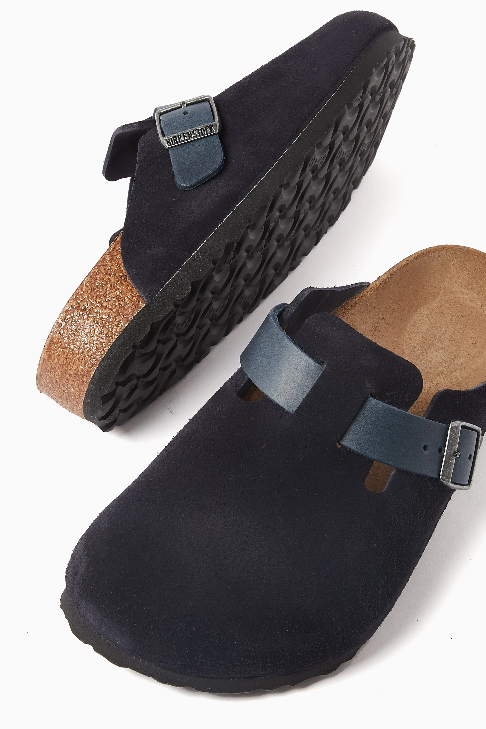 Navy birkenstock clogs clearance