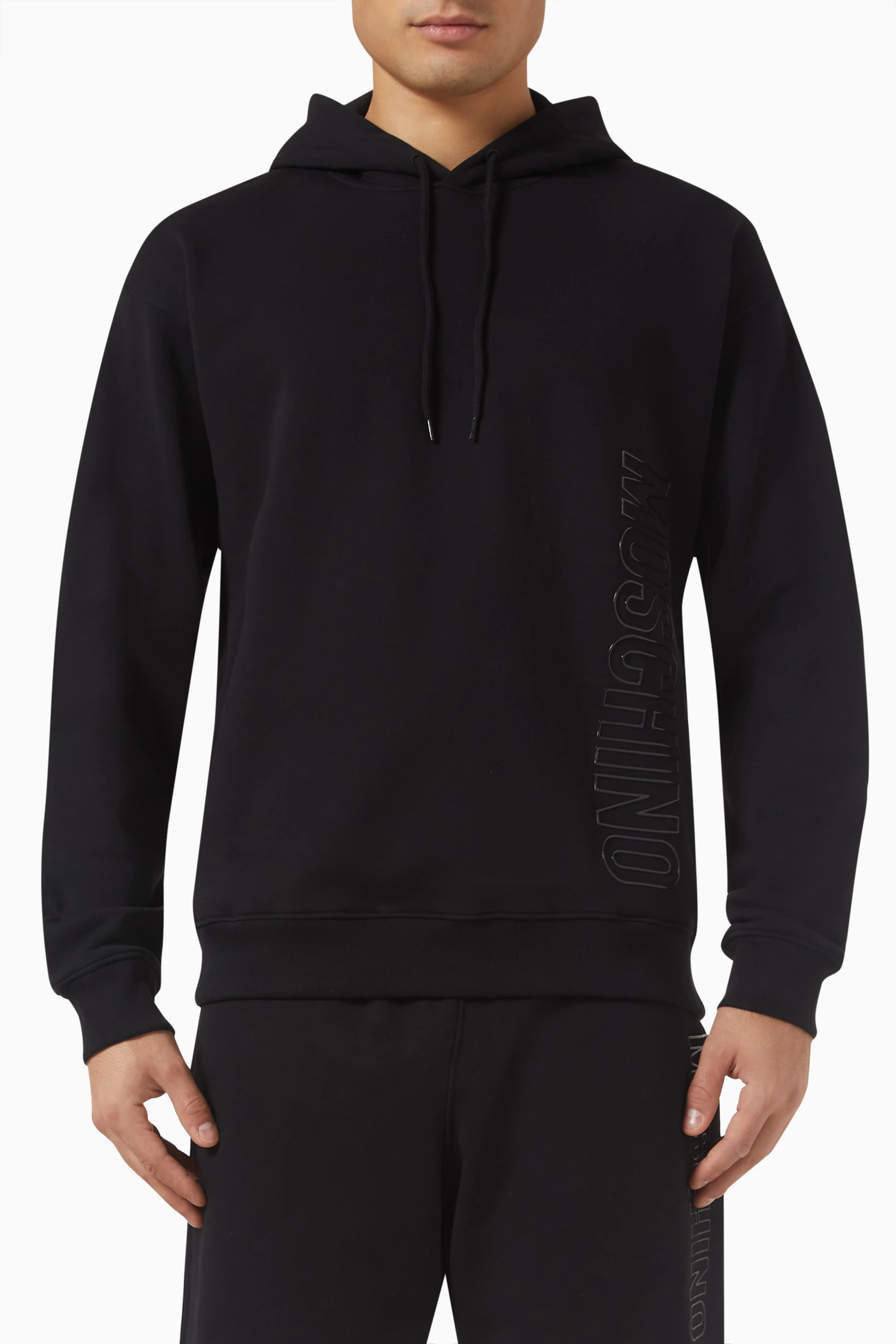 Moschino hoodie black clearance