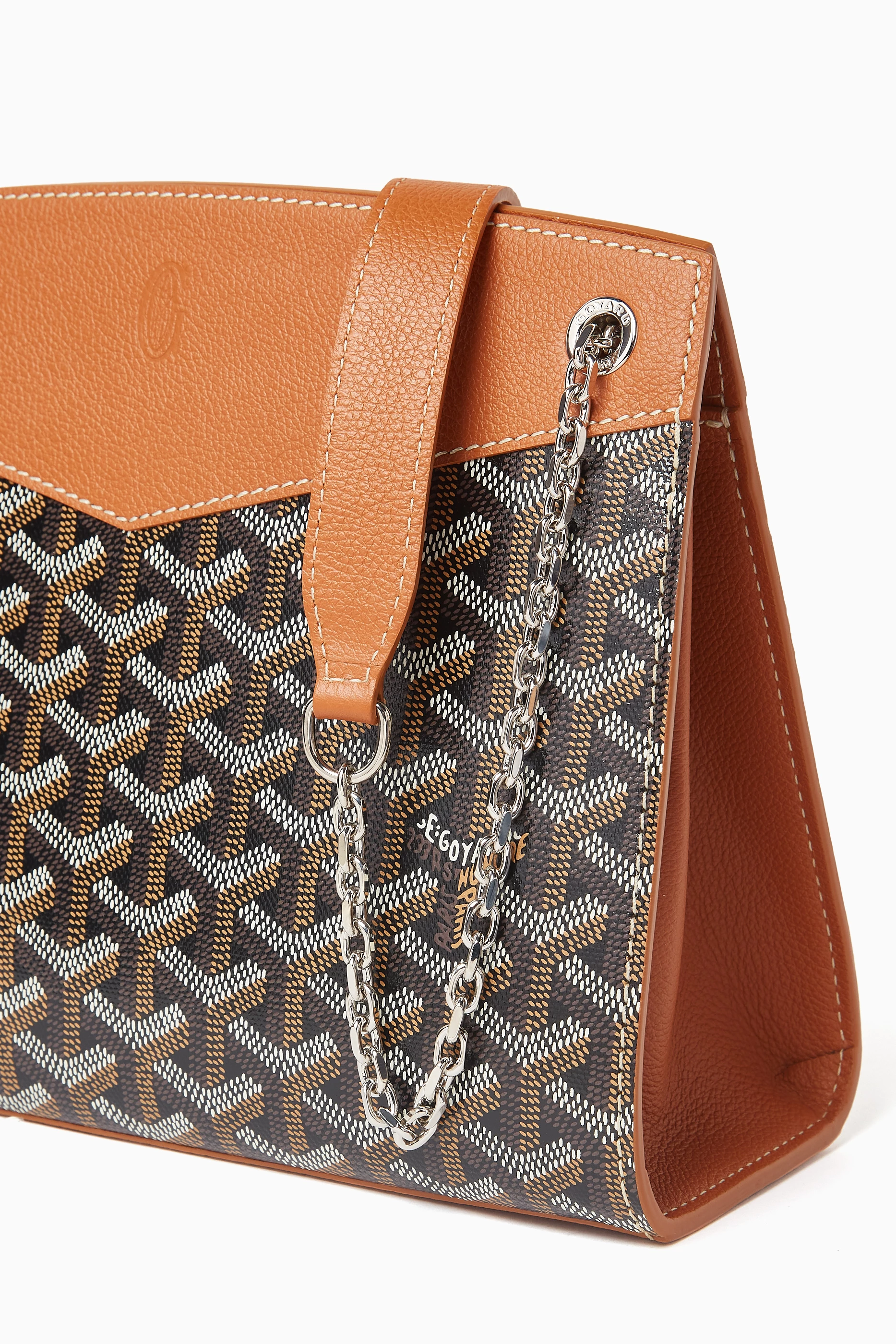 Buy Goyard Pre Loved Brown Rouette Structure PM Shoulder Bag in Coated canvas For Women Online Ounass UAE