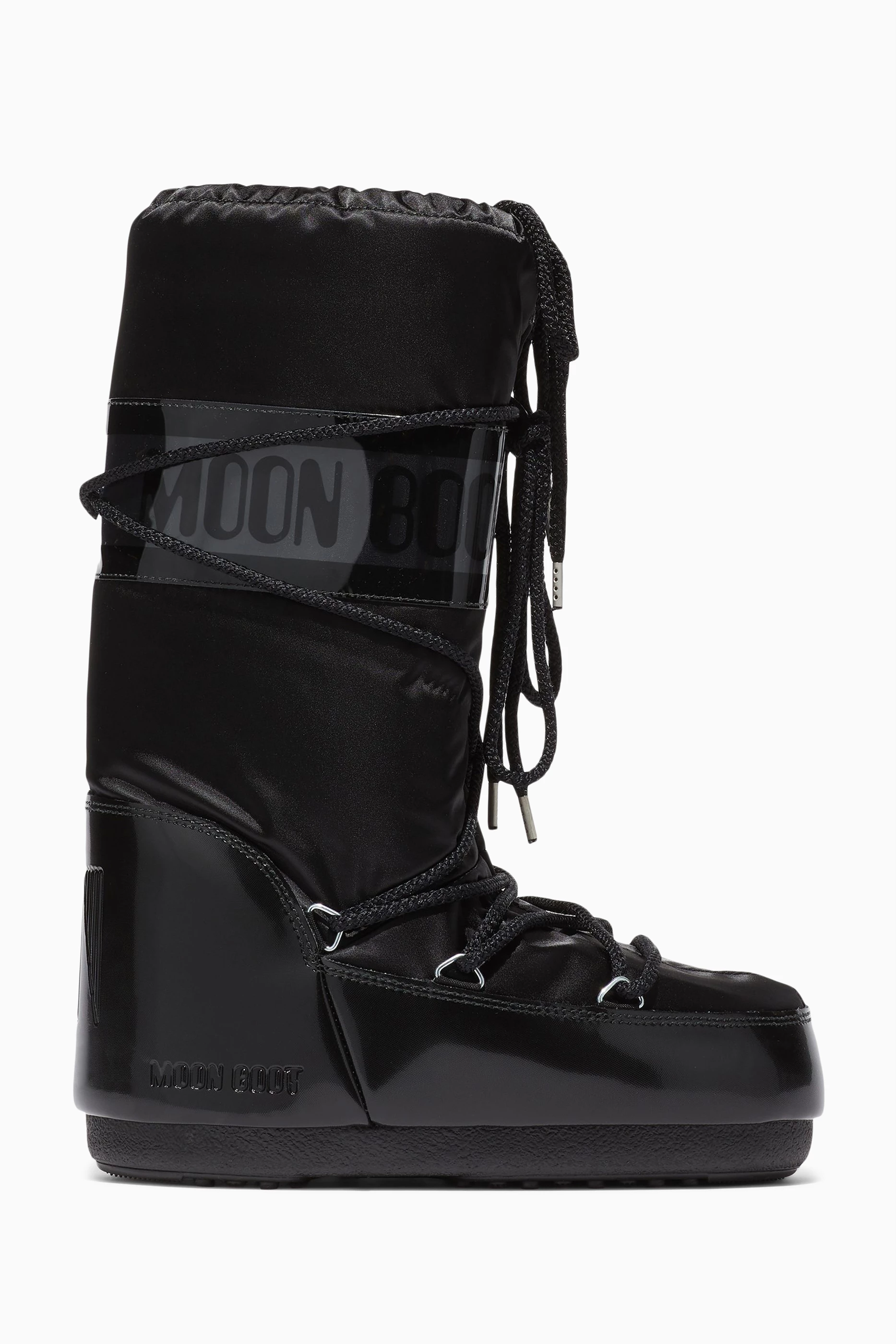 Buy Moon Boot Black Icon Glance Boots in Satin For Women Online Ounass UAE