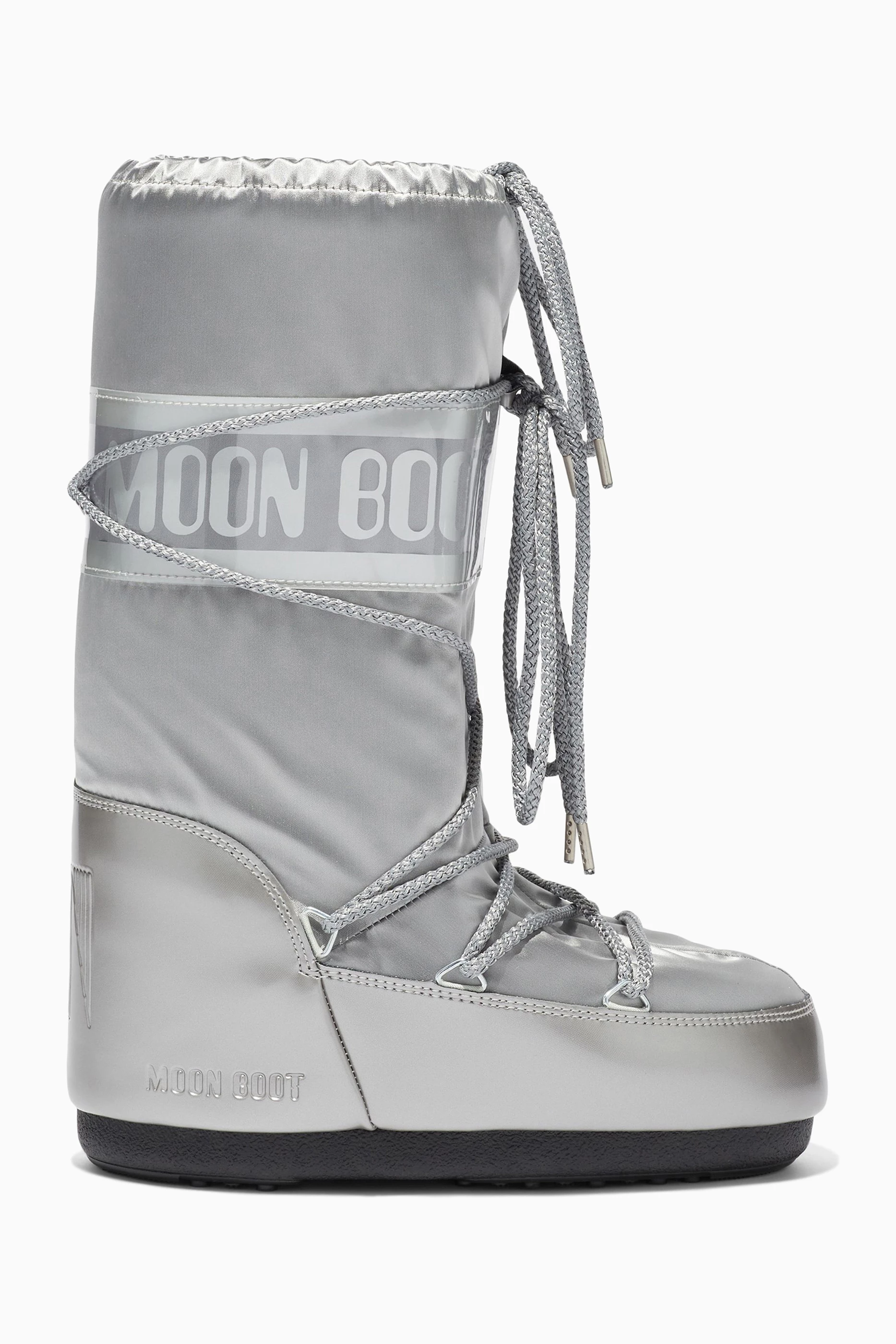 Buy Moon Boot Silver Icon Glance Boots in Satin For Women Online Ounass UAE