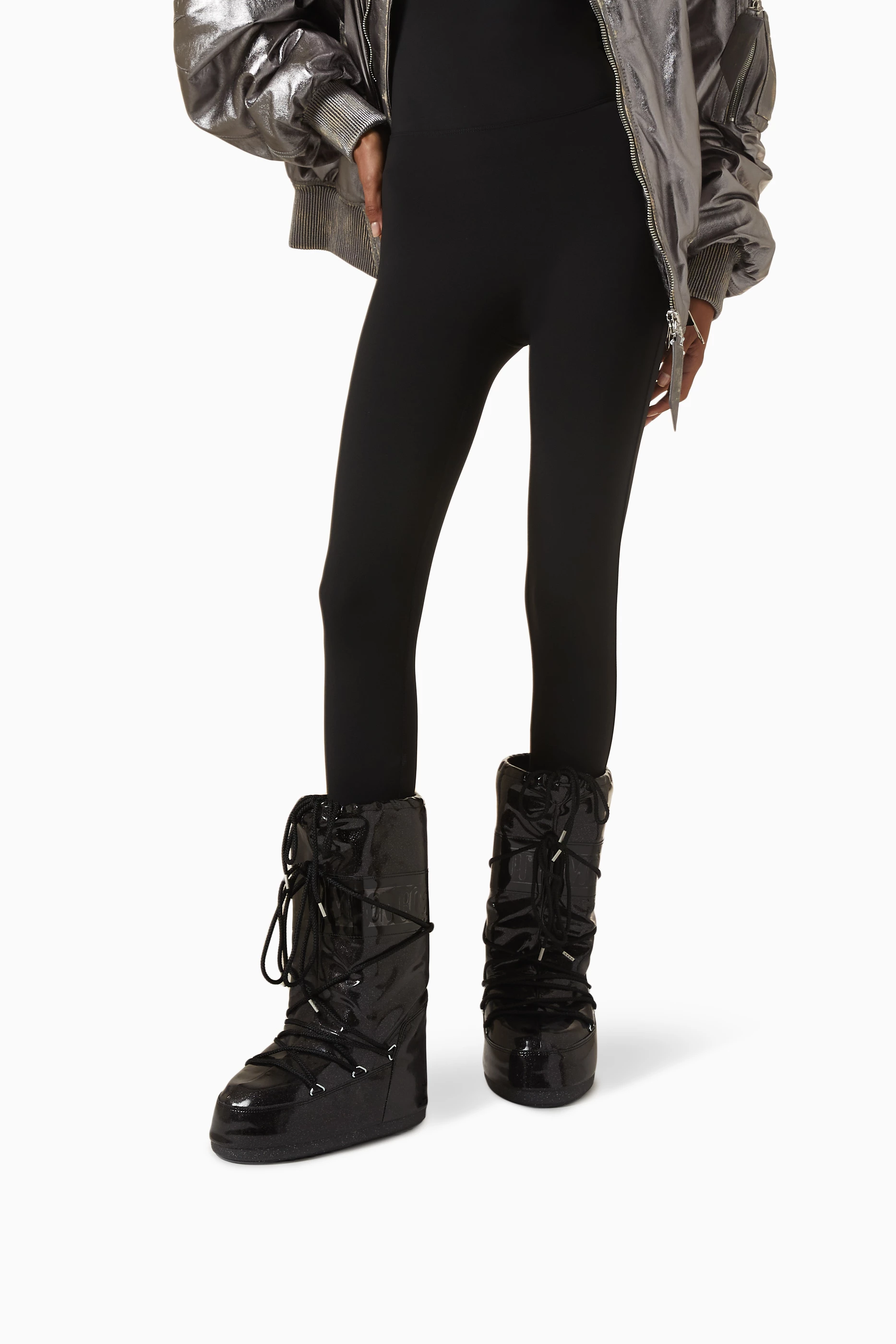 Buy Moon Boot Black Icon Glitter Knee Boots For Women Online Ounass UAE