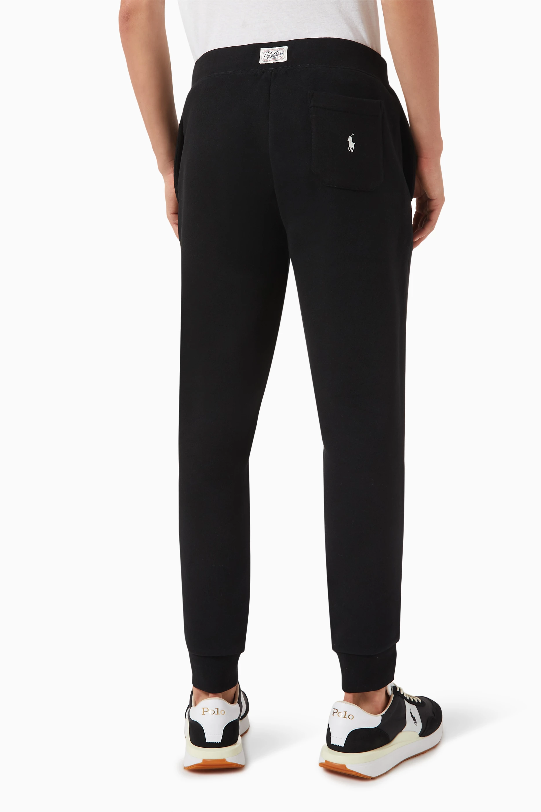 Buy Polo Ralph Lauren Black Logo Sweatpants in Cotton For Men Online Ounass UAE